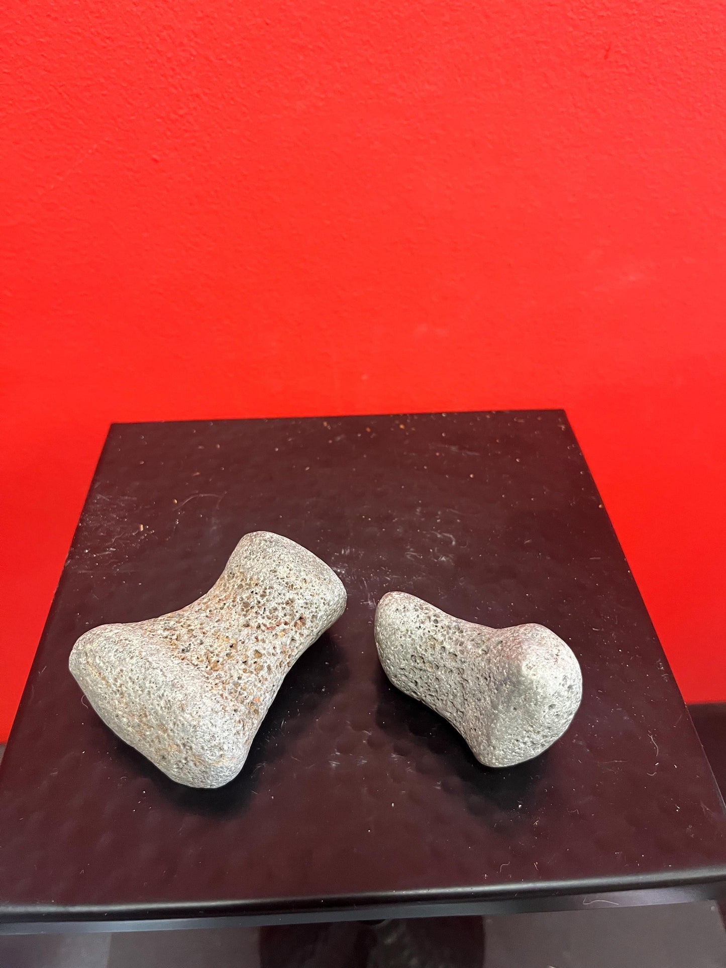 Two wonderful authentic indigenous first nations stone tools from museum quality collection 2.5 and 3 inches long - rare