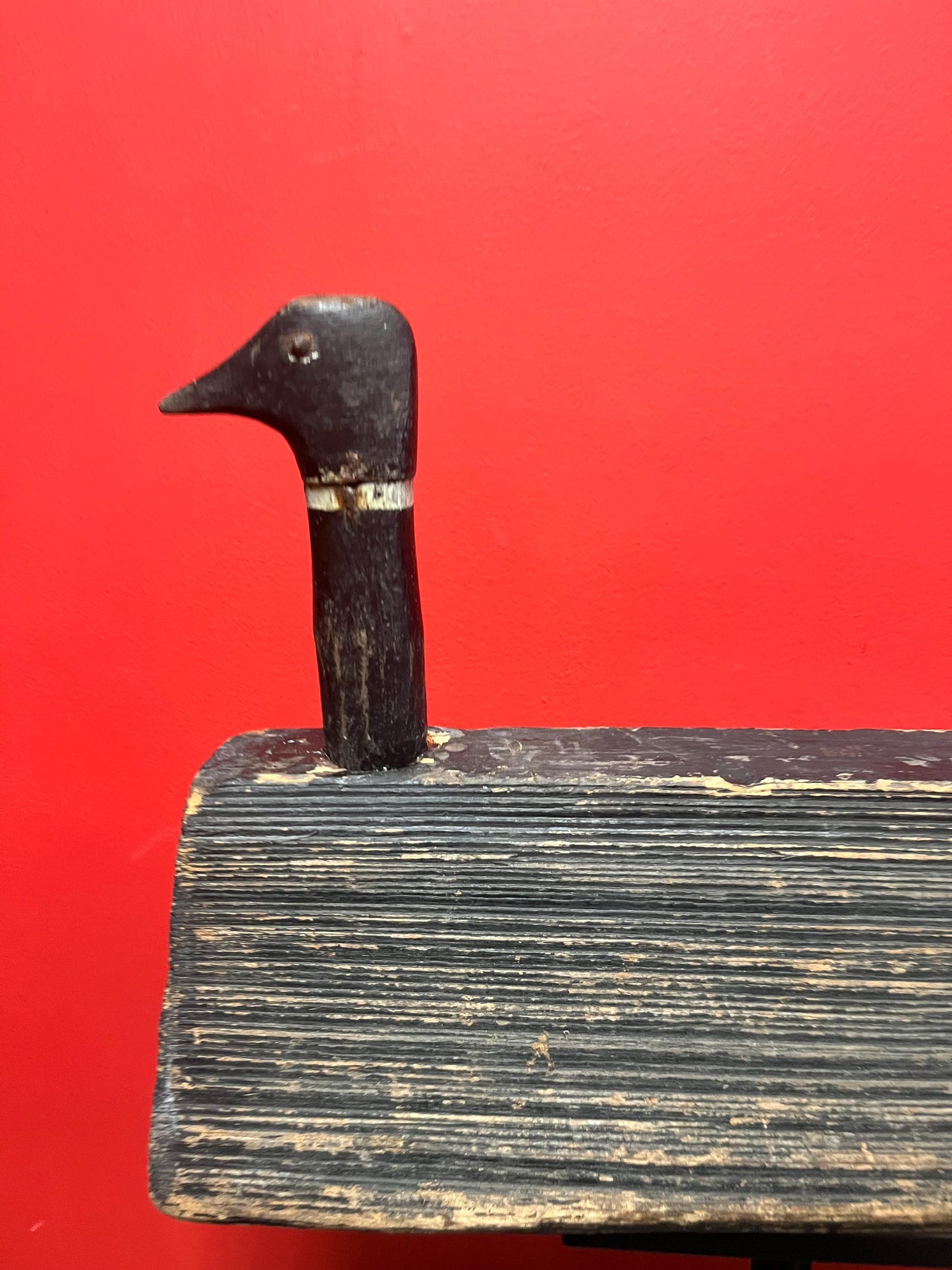 Wow  18 x 11 tall antique rare Canadian Duck decoy  authentic with amazing patina  wow