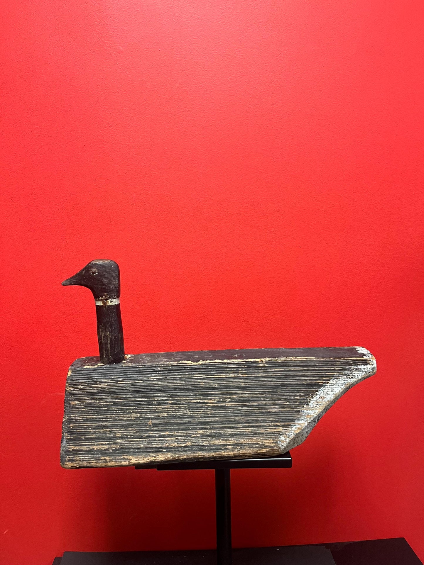 Wow  18 x 11 tall antique rare Canadian Duck decoy  authentic with amazing patina  wow