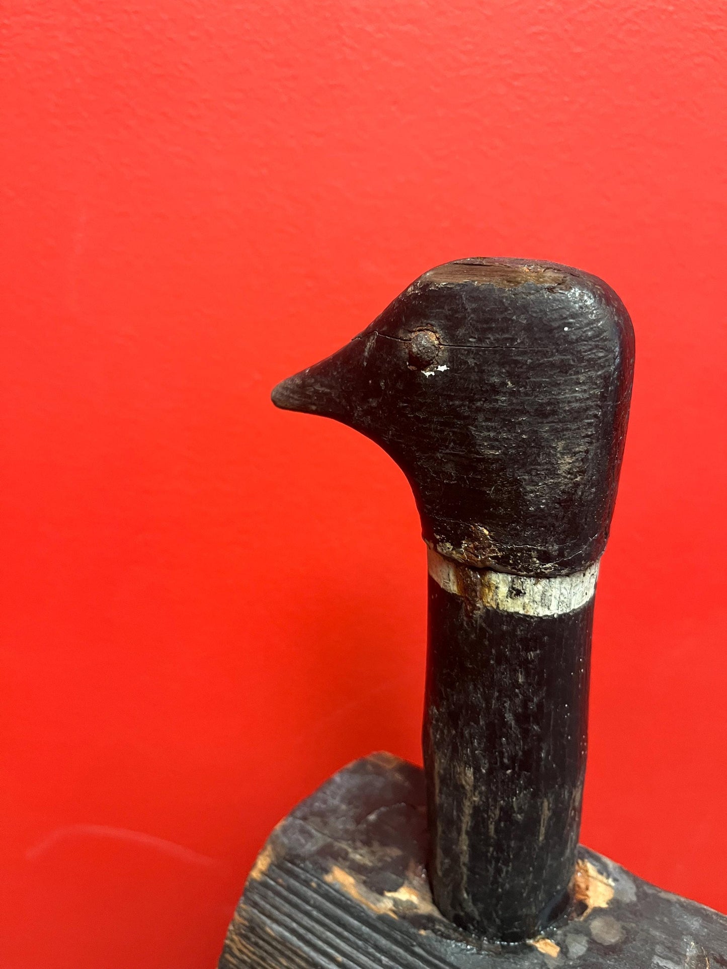 Wow  18 x 11 tall antique rare Canadian Duck decoy  authentic with amazing patina  wow