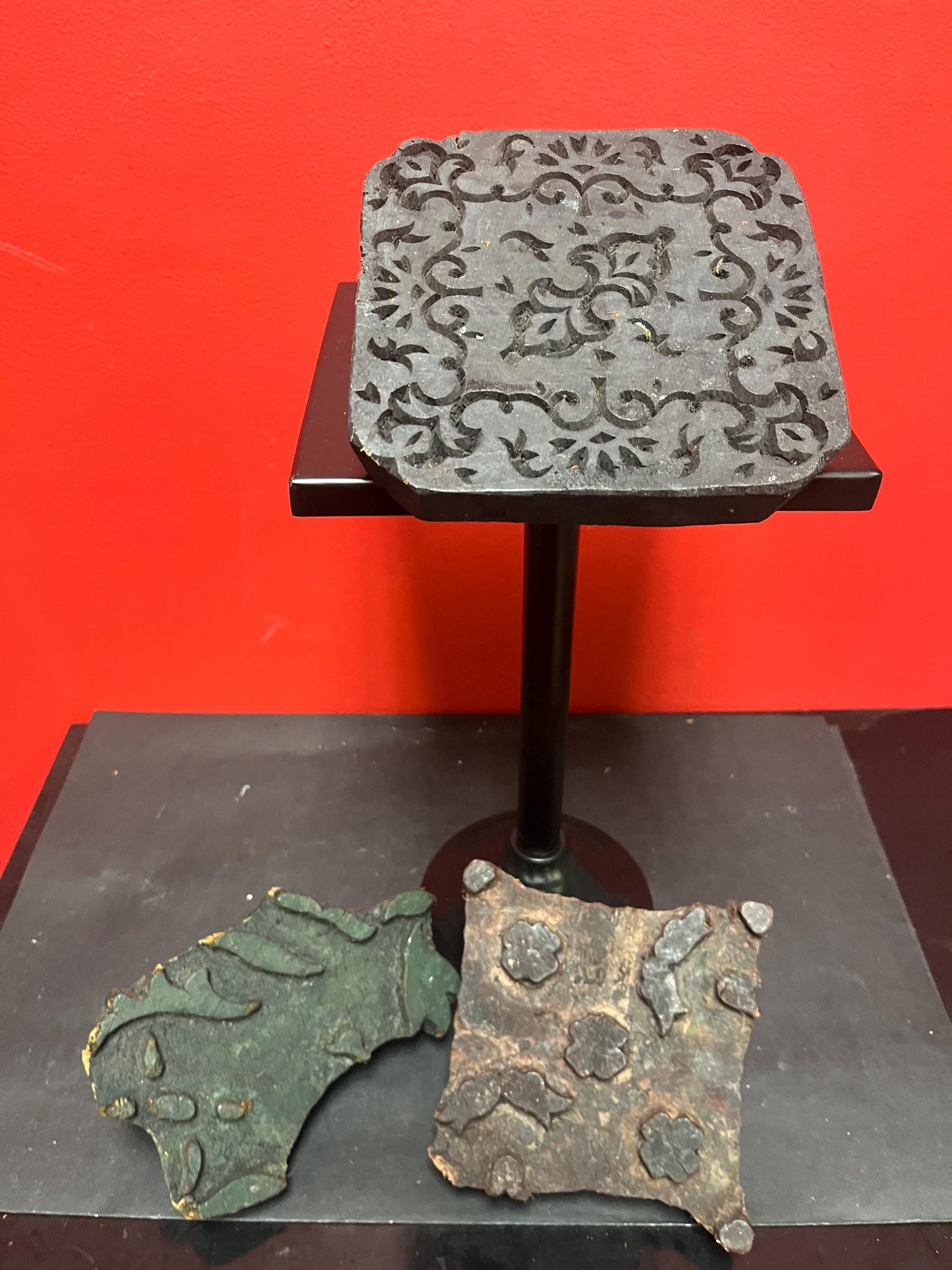 Three lovely boutique batik stamps approximately 6 inches long each great for art projects and decor price for all three