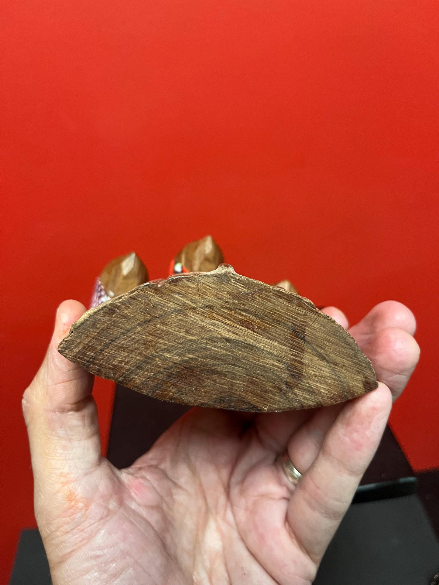 Beautiful 7 inch tall African statue of women older well detailed piece