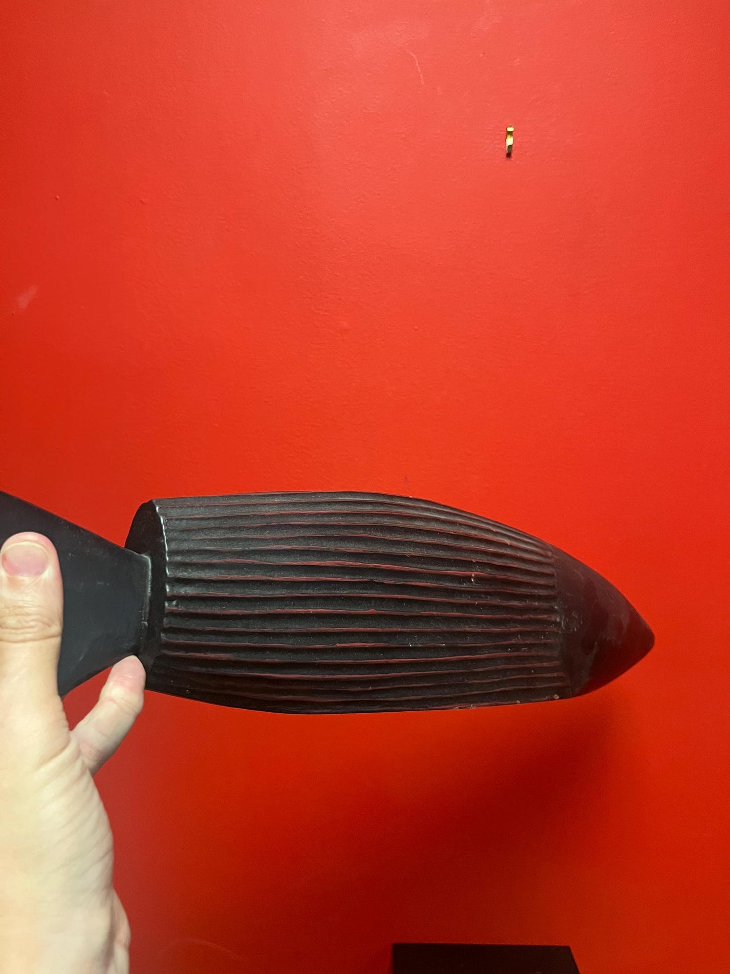 Very cool 21 x 6 stylized wooden fish perfect for home or cabin simple and magnificent