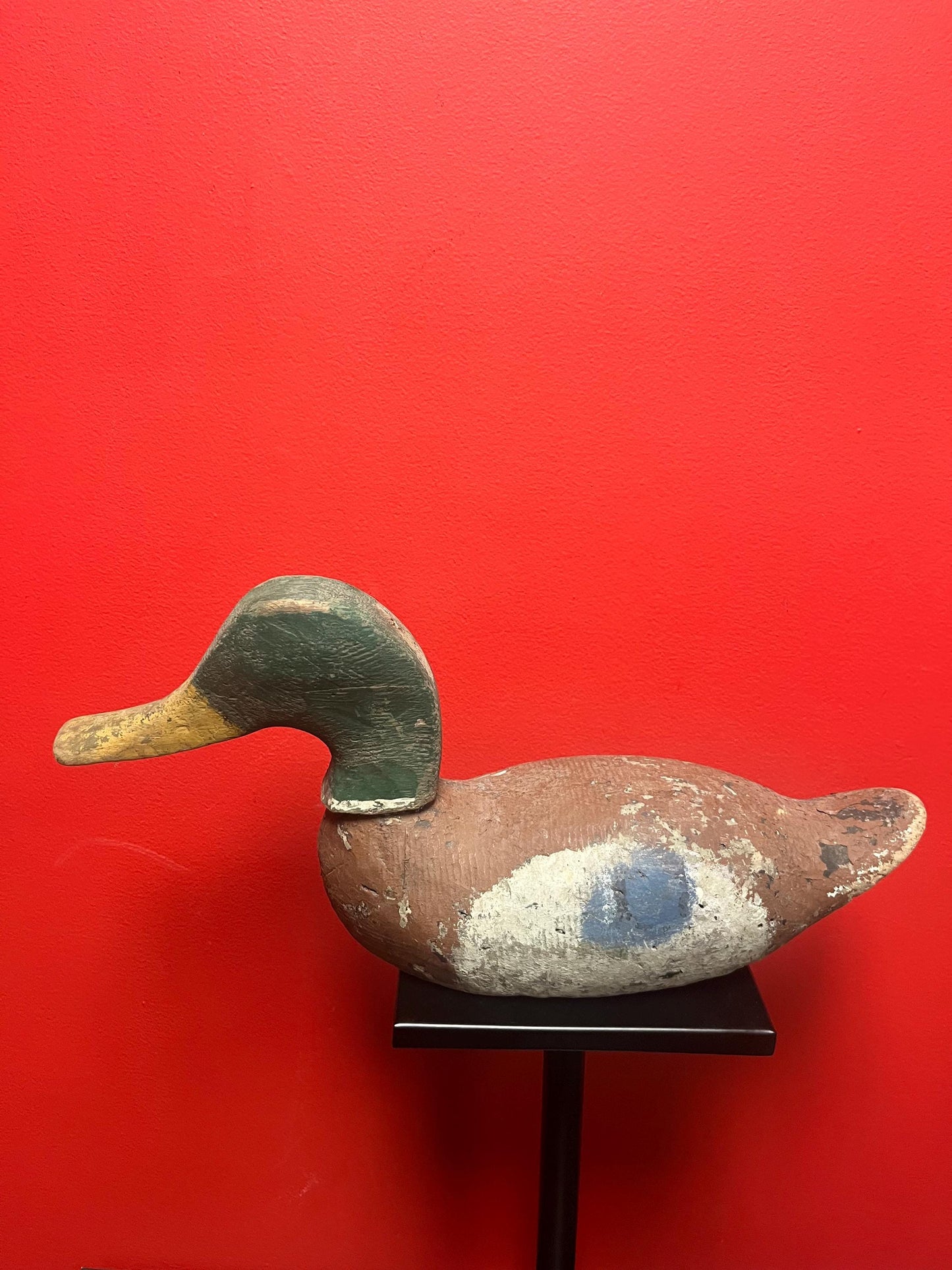 17 x 8 high Canadian antique authentic beautiful duck decoy great condition with amazing patina wow one of the best