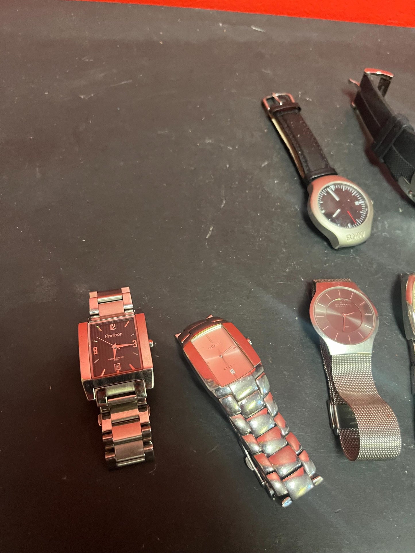 Group of 9 watches good value as is perfect for tinkering or reselling