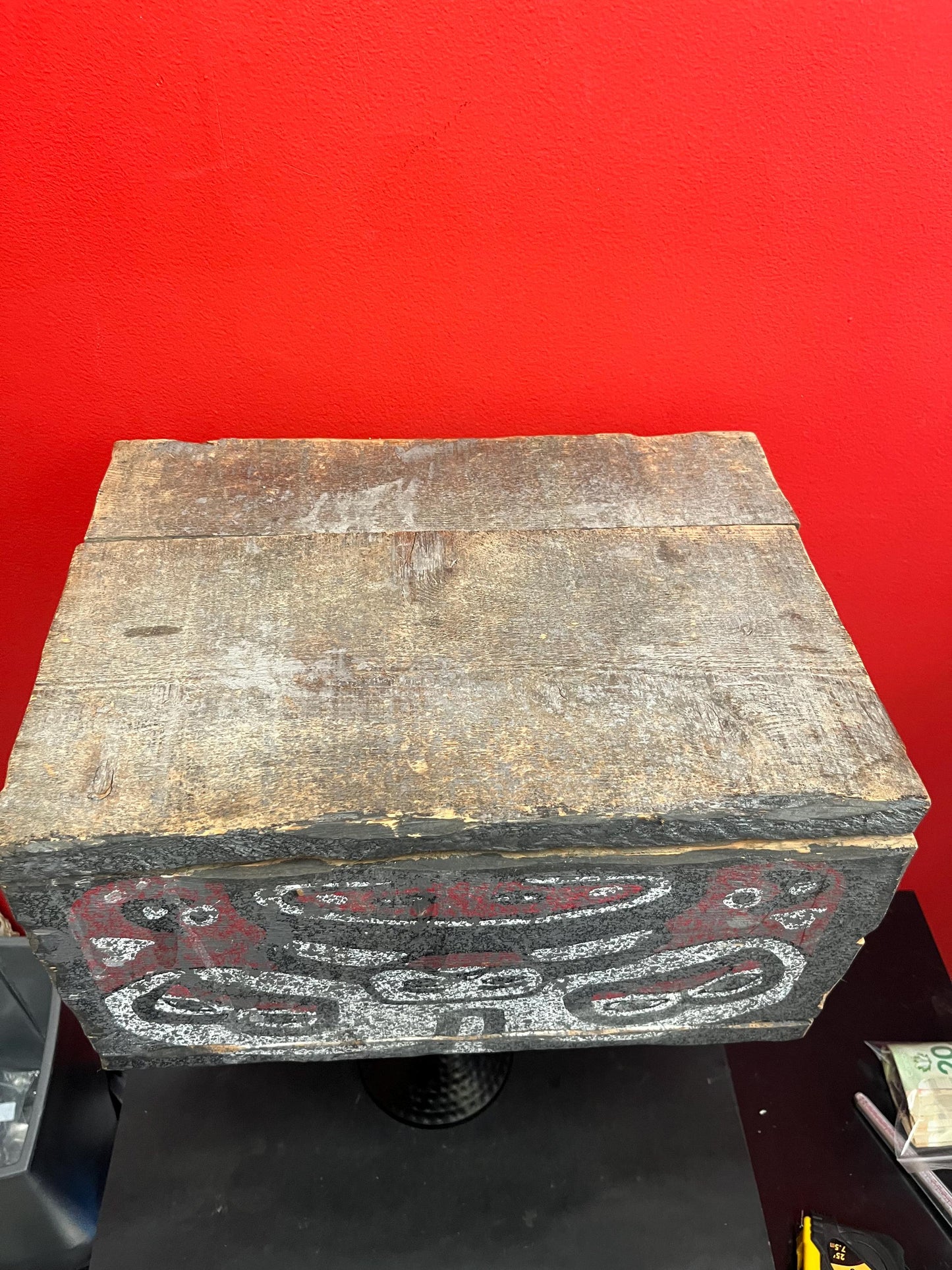 Museum quality stunning 16 x 11 x 9 high authentic indigenous first nations Haida ceremonial box wonderful imagery and amazing value