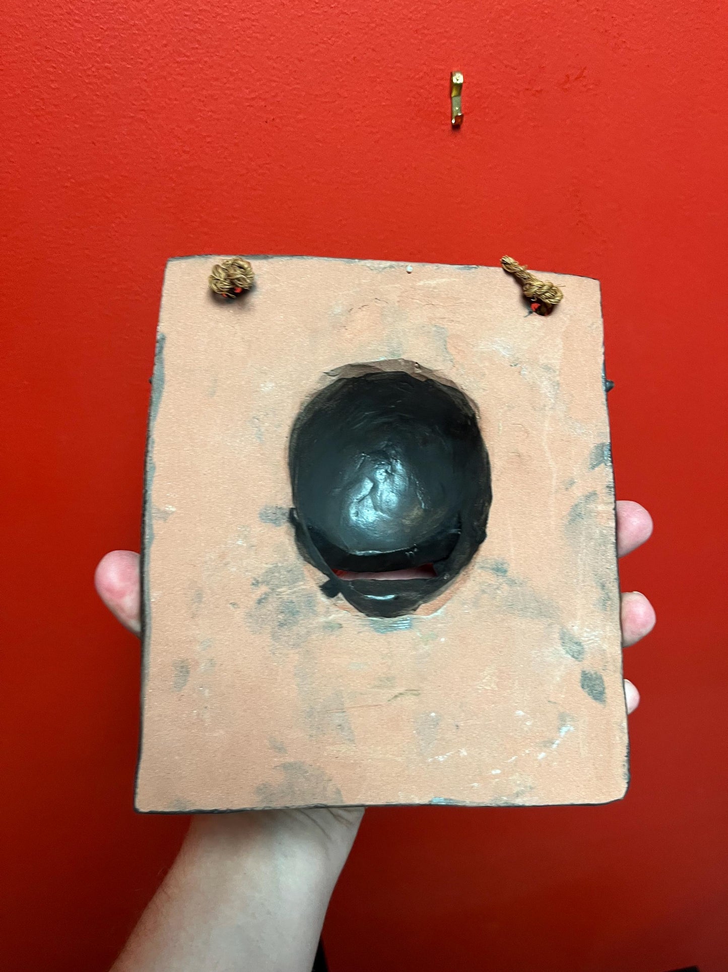 Very beautiful 8 x 7 antique Terracotta dragon plaque great condition and hangs nice good value