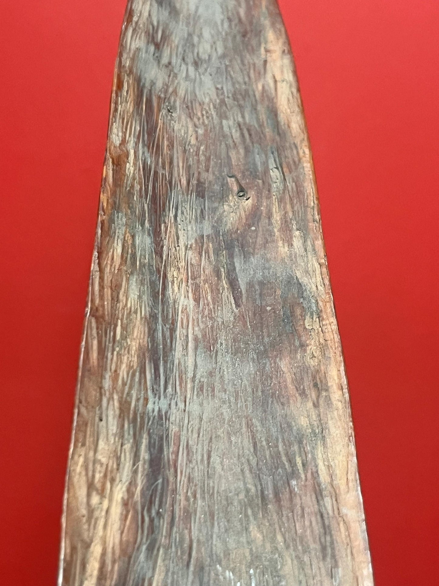 Absolutely fabulous antique Australian aboriginal wooden Shield great patina 32 inches long wow