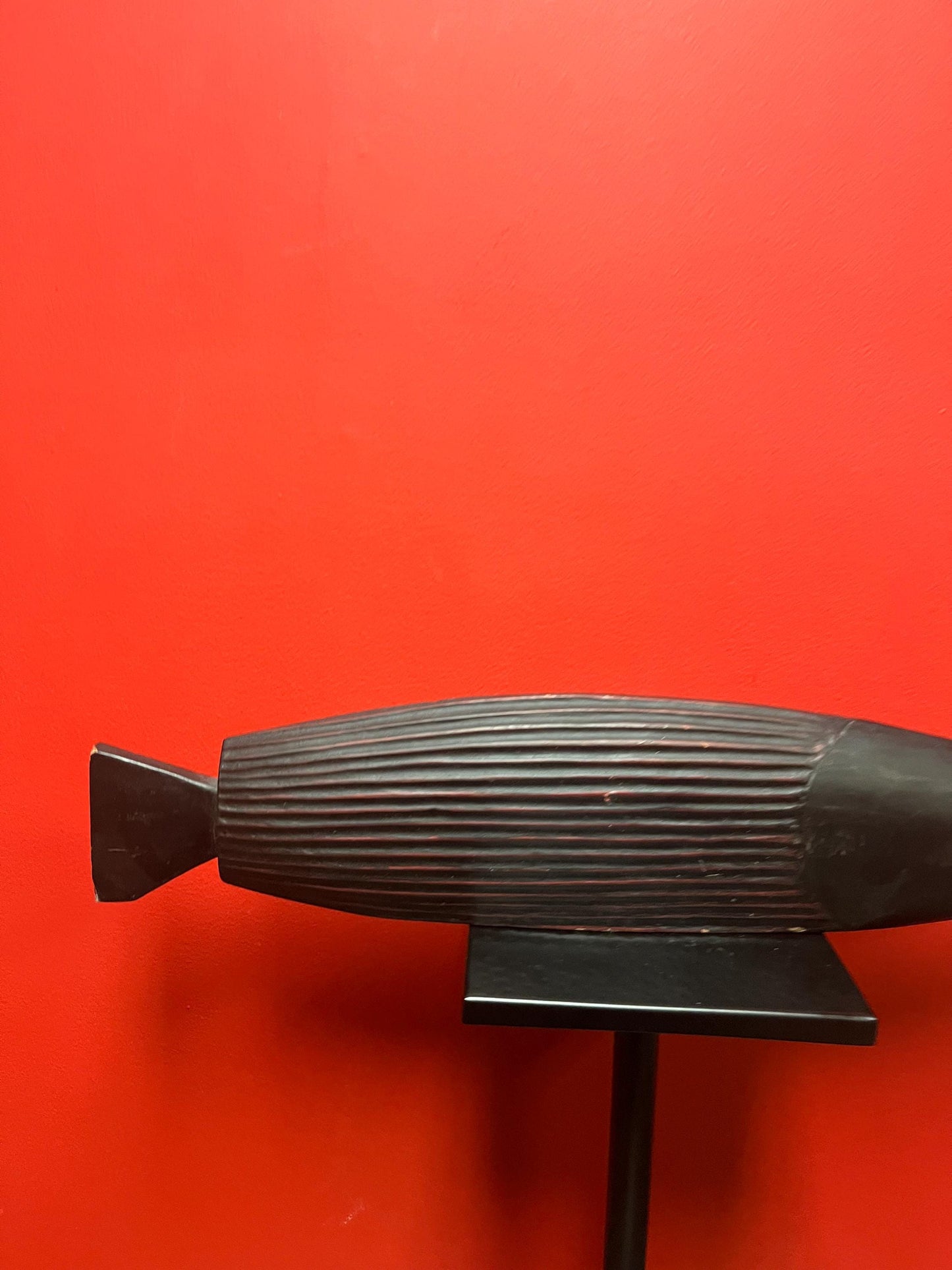 Very cool 21 x 6 stylized wooden fish perfect for home or cabin simple and magnificent