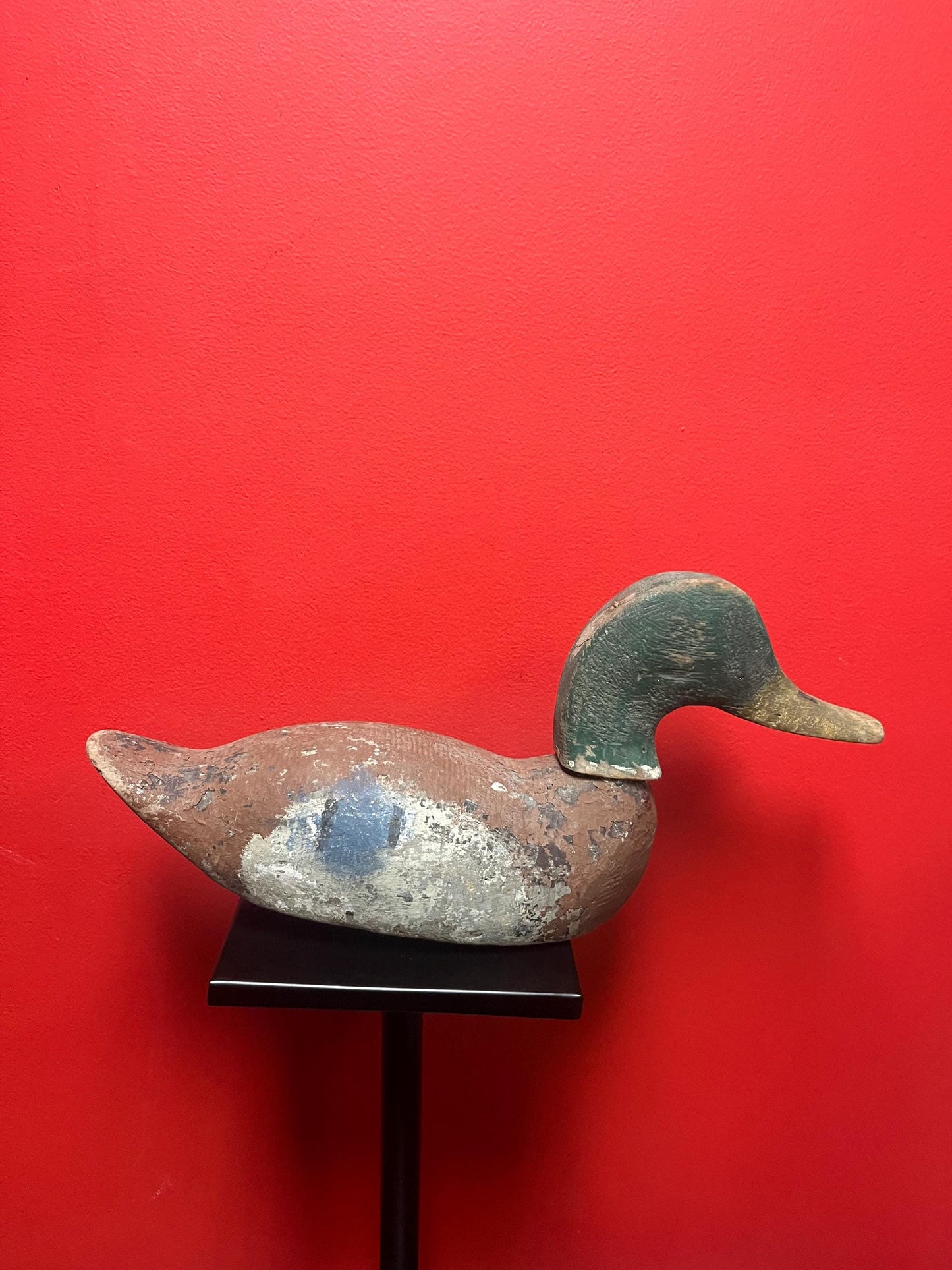 17 x 8 high Canadian antique authentic beautiful duck decoy great condition with amazing patina wow one of the best