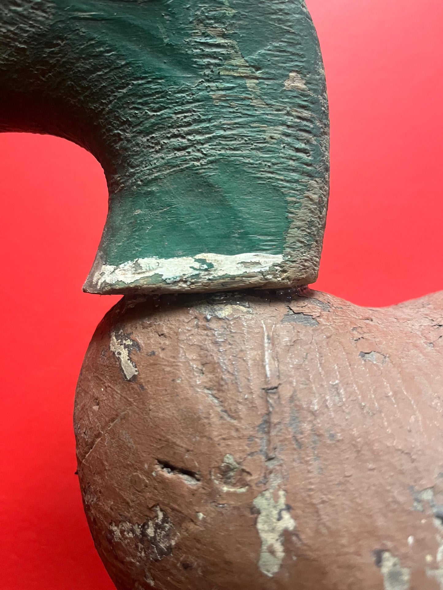 17 x 8 high Canadian antique authentic beautiful duck decoy great condition with amazing patina wow one of the best