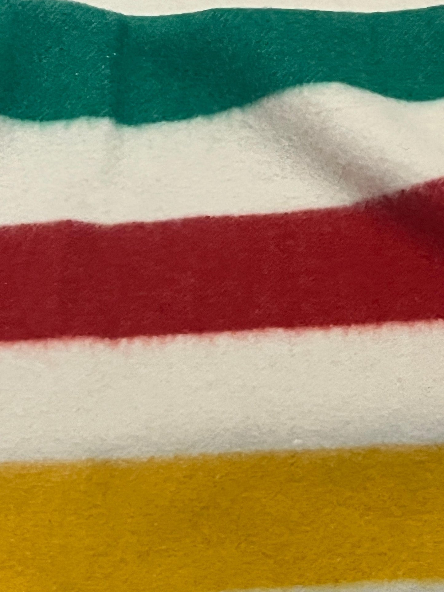 Stunning authentic 62 x 87 Hudson Bay company wool 3.5 stripe blanket in mint condition with the original tag HBC beauty gift alert