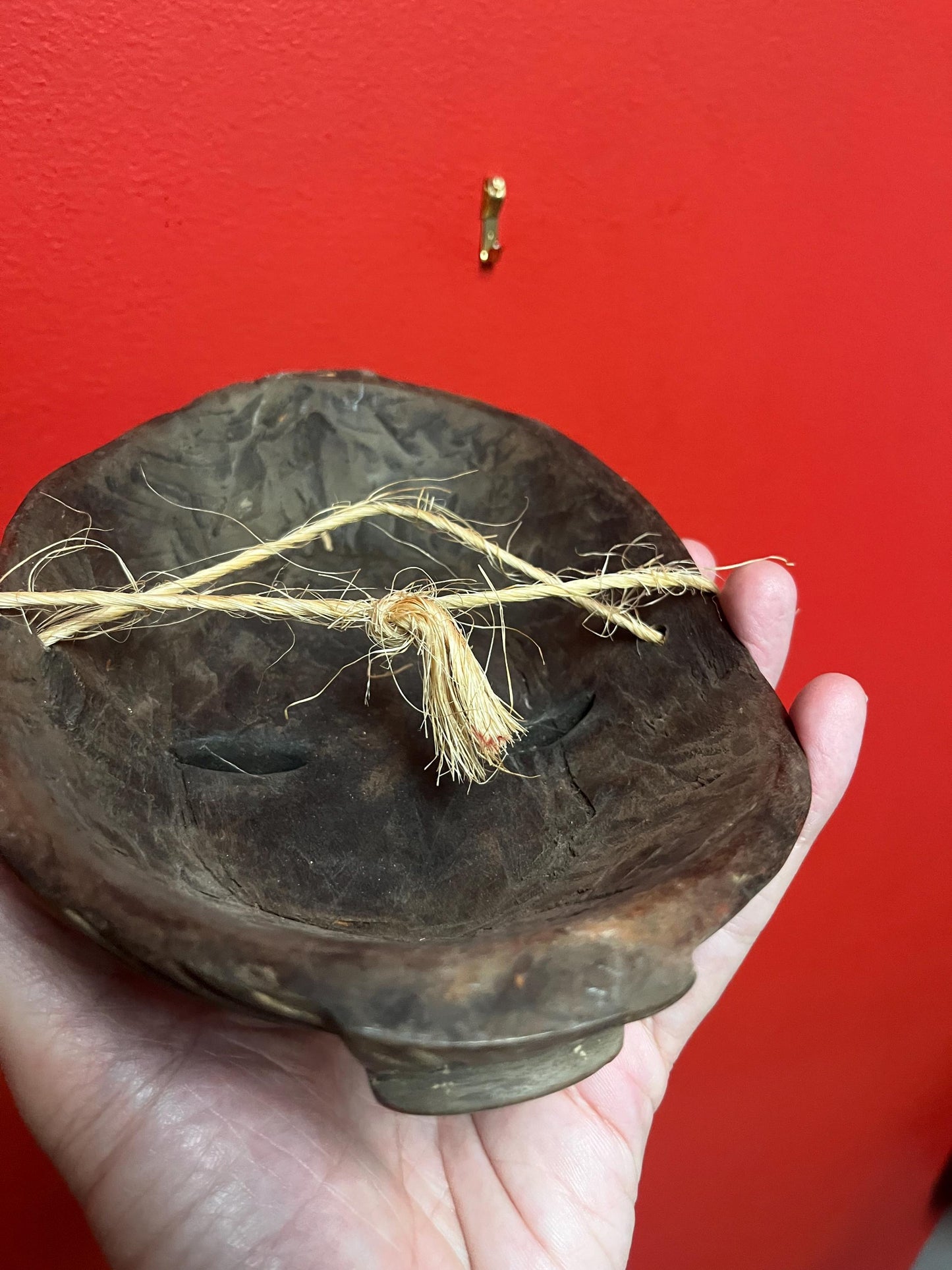 8 x 7 fabulous 1950s African Tanzanian artefact mask Great condition and wonderful patina From important collection -wow