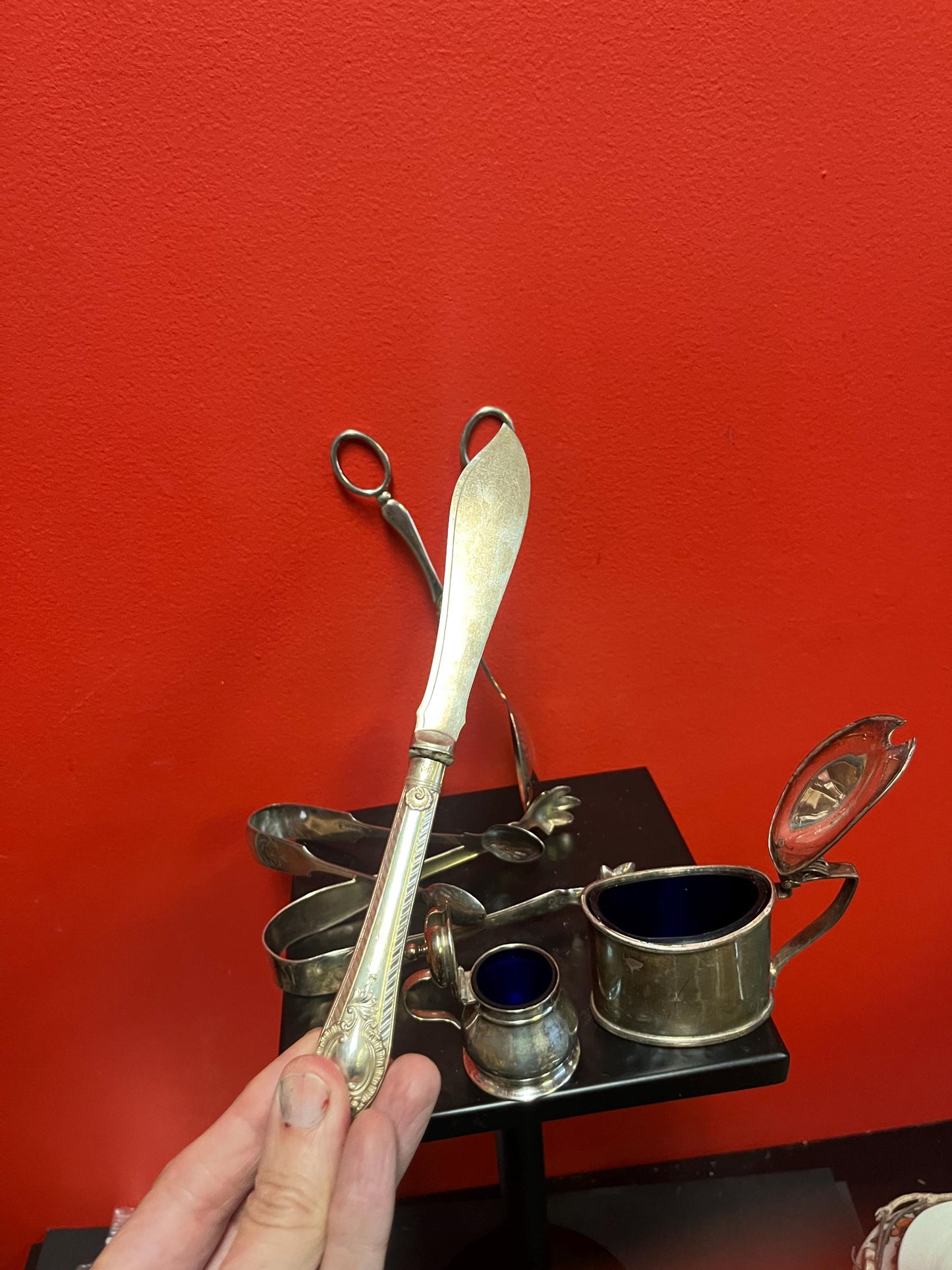 Wonderful lot of  antique silver plated pieces  great gifts  all need polishing  value priced  wow