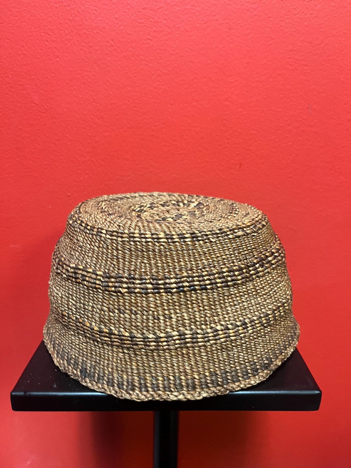 8 x 4 inch North American Indigenous basket antique in good condition