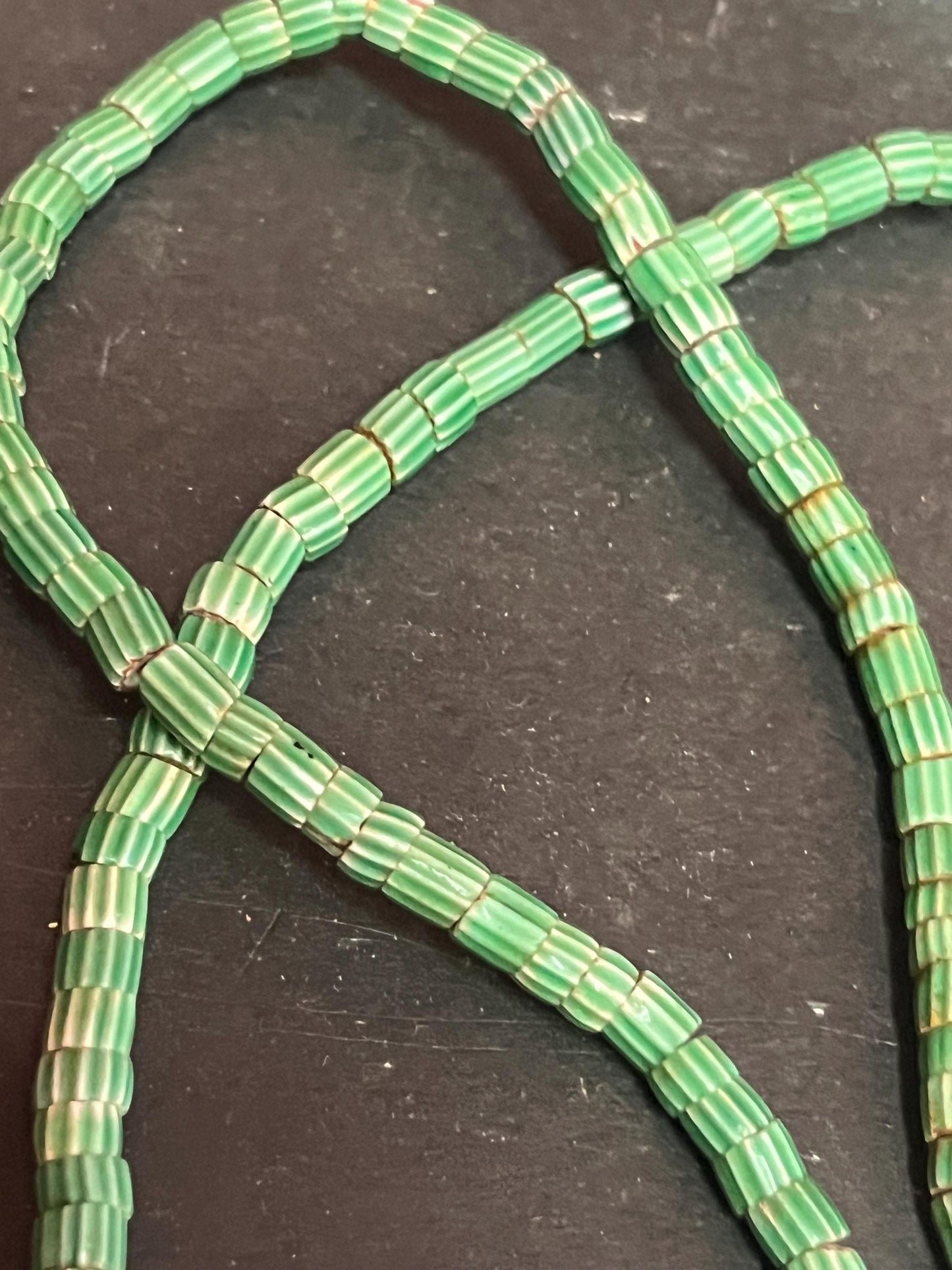 Stunning antique indigenous first nations trade bead necklace approximate 27 inches long wonderful to wear or collect