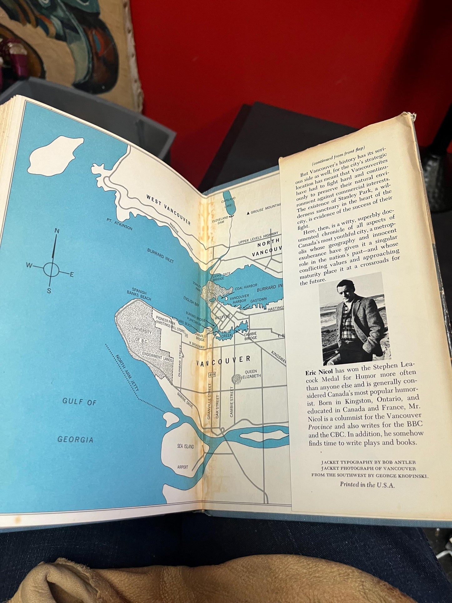 Cool 1970 Vancouver book 259 pages - Used condition but very interesting and great gift memories of Canada