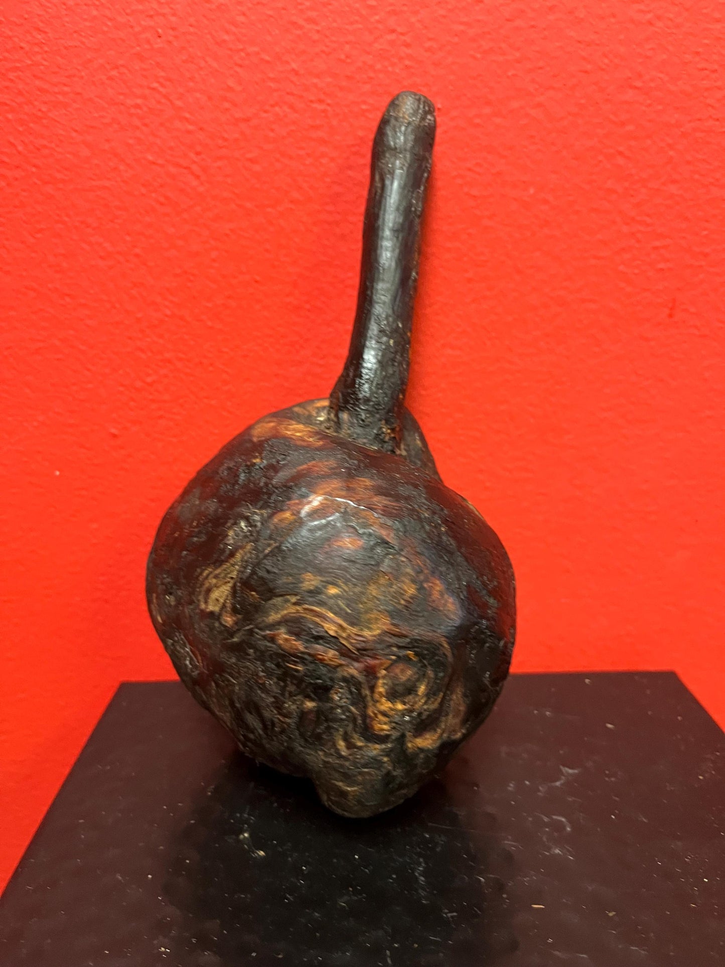 Fabulous 8 inch long antique authentic indigenous first nations pacific northwest coast  wooden burl club weapon  wonderful history