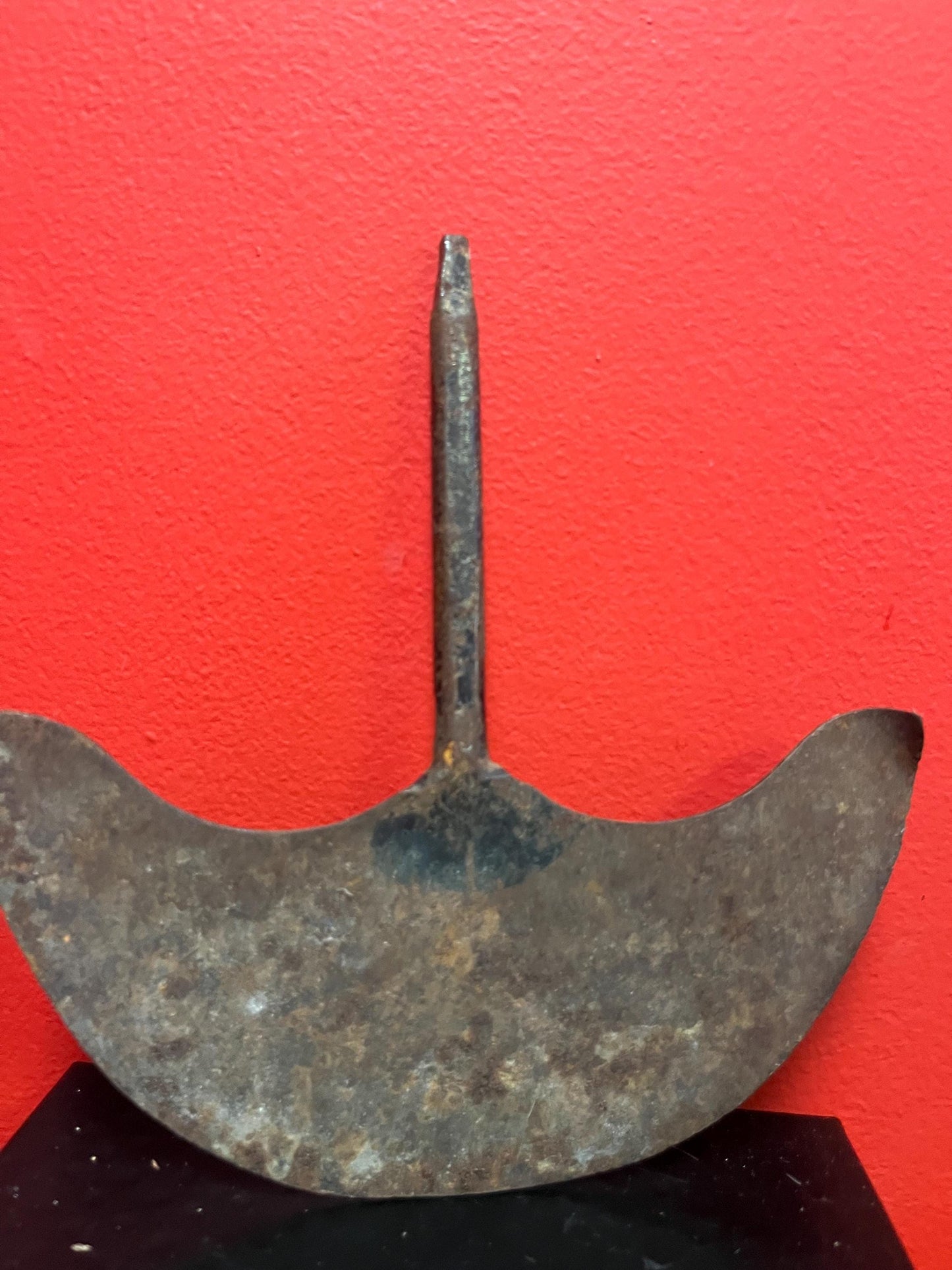8 x 8“ antique ethnographic  metal tool  believed to be North American   very cool Patina  great price
