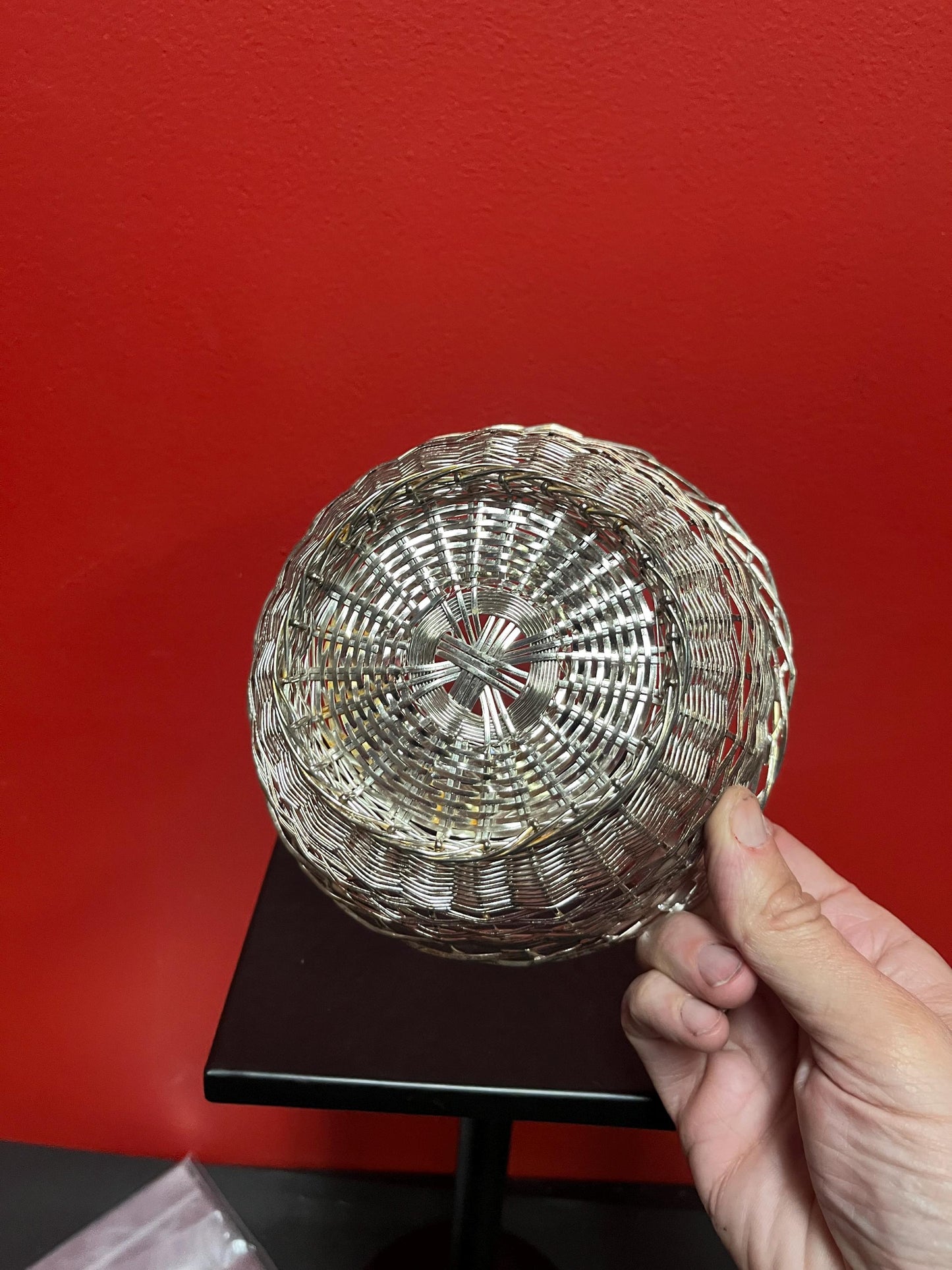 Beautiful 7 x 3 tall English silver plated basket wonderful gift