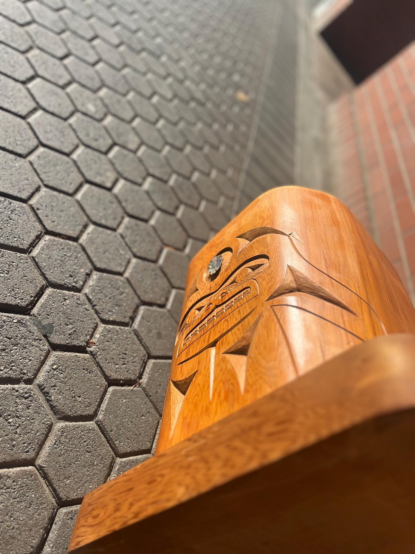 stunning museum quality 38 x 17 wide unsigned cedar ceremonial box with killer whale top masterpiece in the style of Bill Reid
