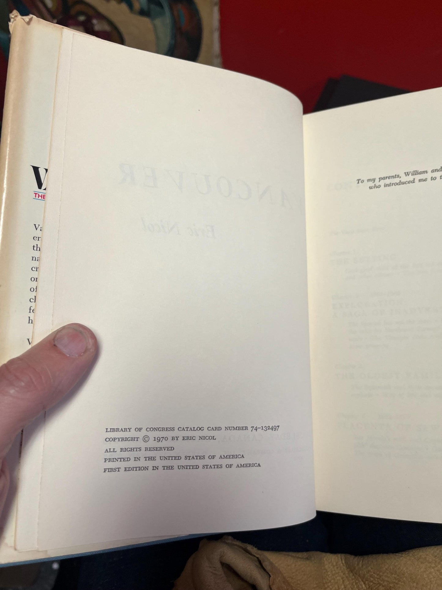 Cool 1970 Vancouver book 259 pages - Used condition but very interesting and great gift memories of Canada