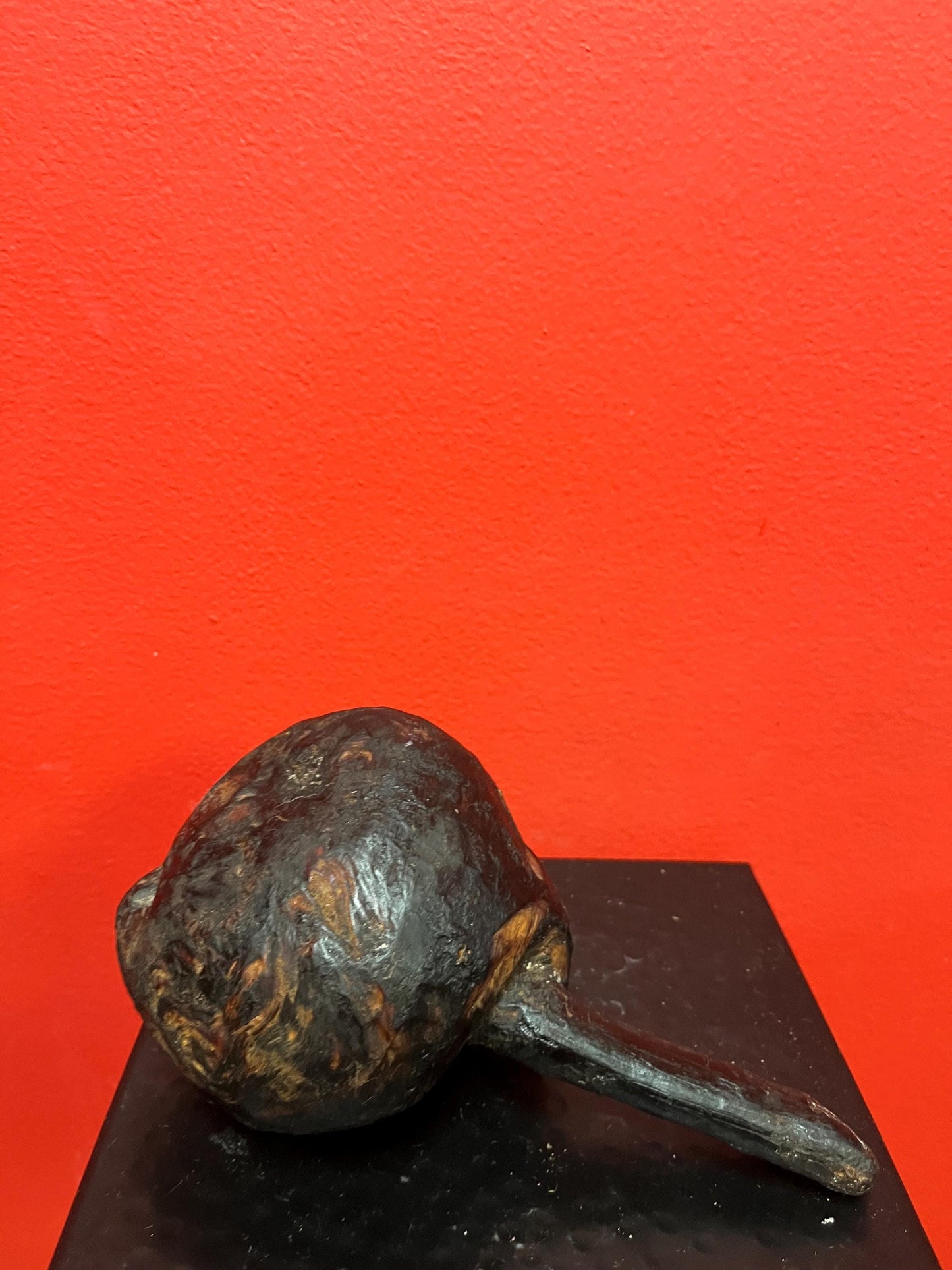 Fabulous 8 inch long antique authentic indigenous first nations pacific northwest coast  wooden burl club weapon  wonderful history