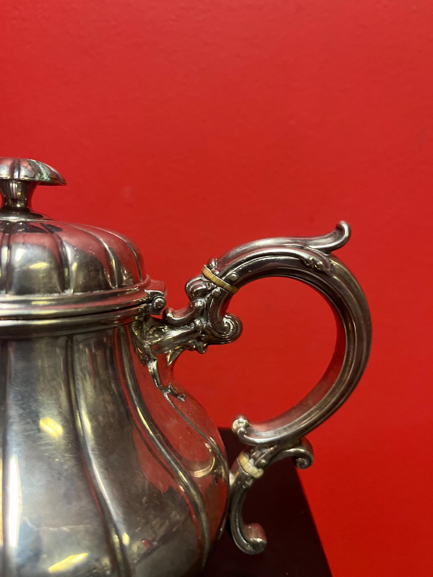 Lovely good quality well hallmarked silver plated teapot  English beauty and perfect to use or gift  handle little loose  value priced