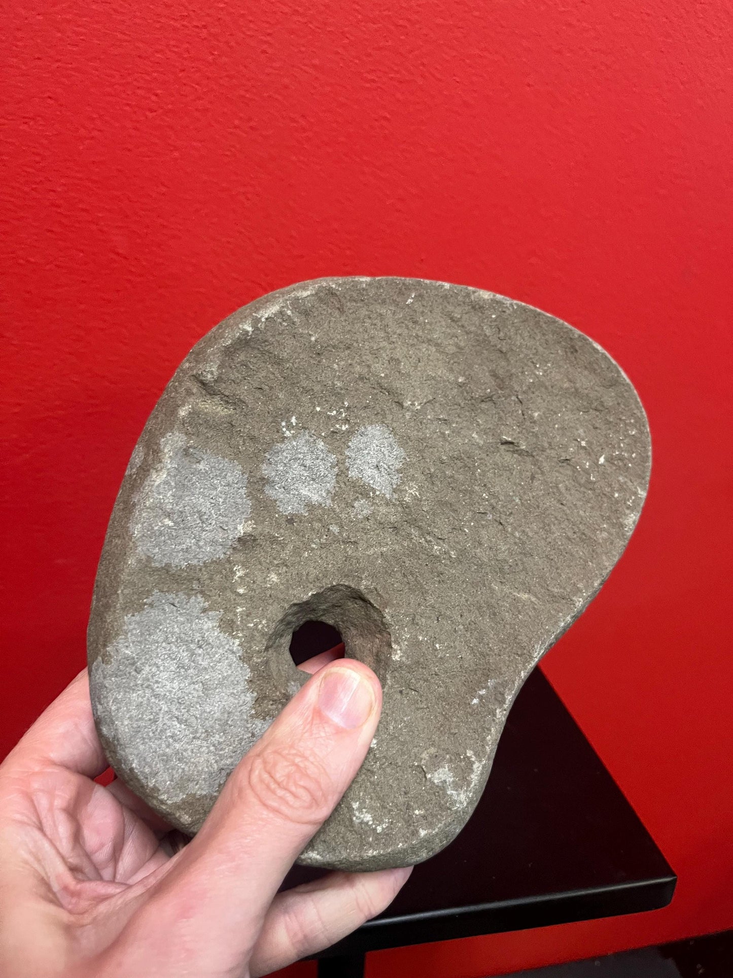 Stunning antique indigenous first nations Haida stone tool plummet amazing patina and history from important collection