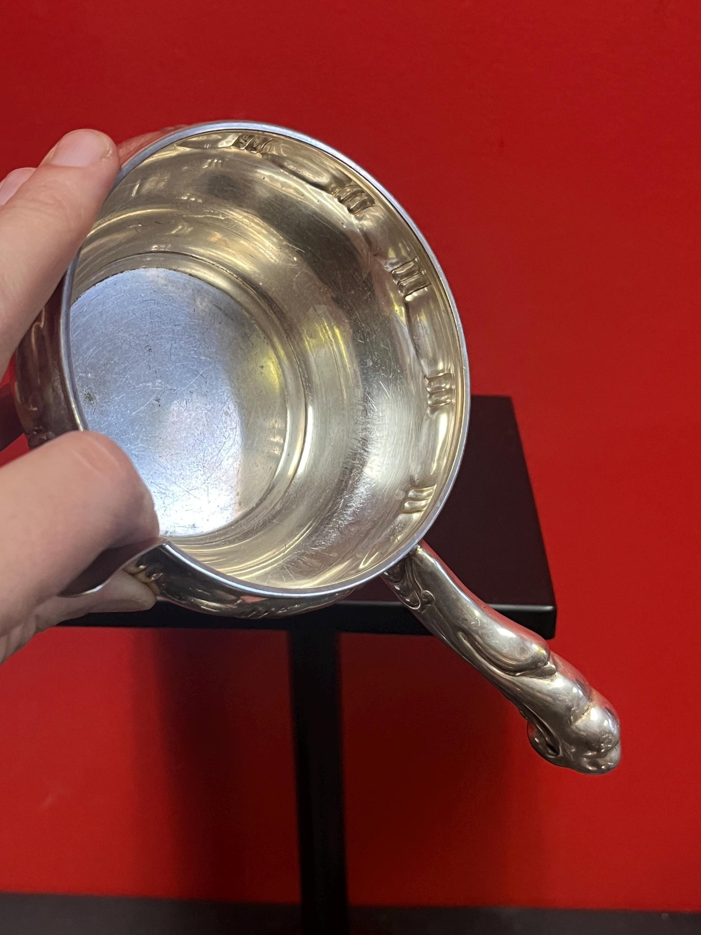 Stunning 8 inch long hallmark 835 Dutch silver nouveau style ladle amazing quality, and beautiful look great value 146 g