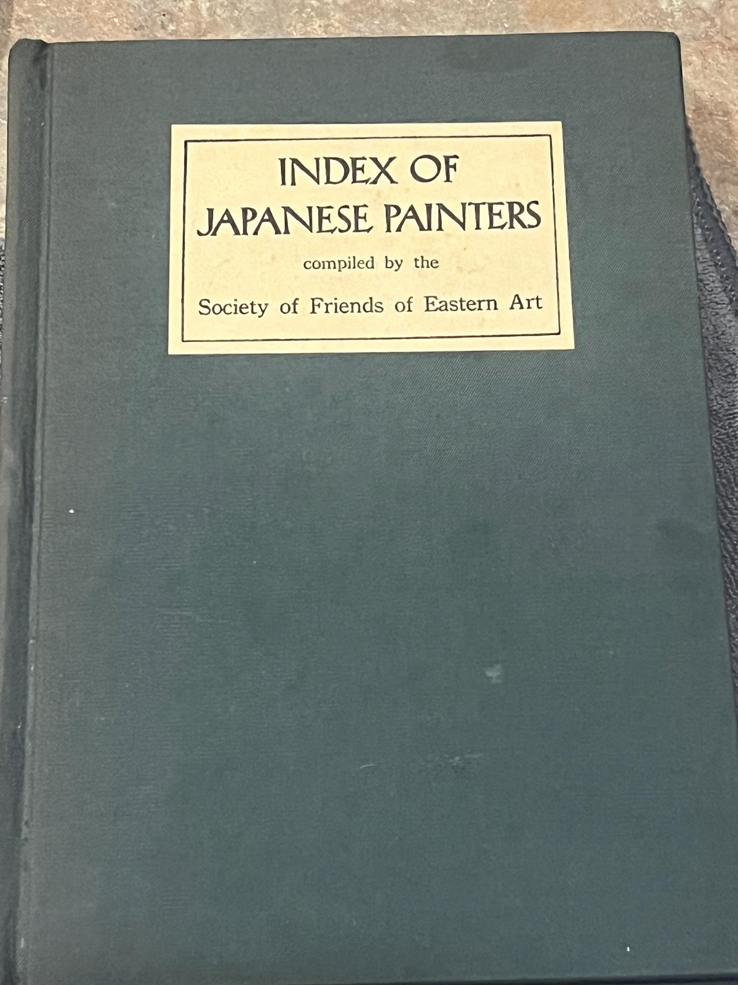 Cool vintage index of Japanese painters book good info 160 pages