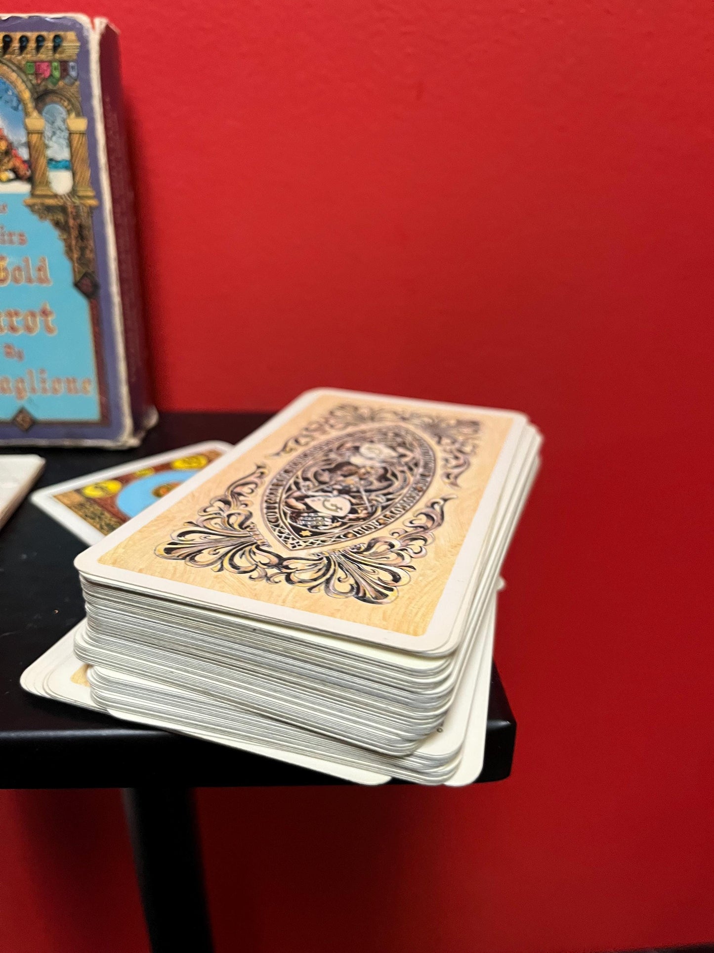 1970s rare tarot set with instructions box as is the stairs of gold tarot by Lavaglone great value