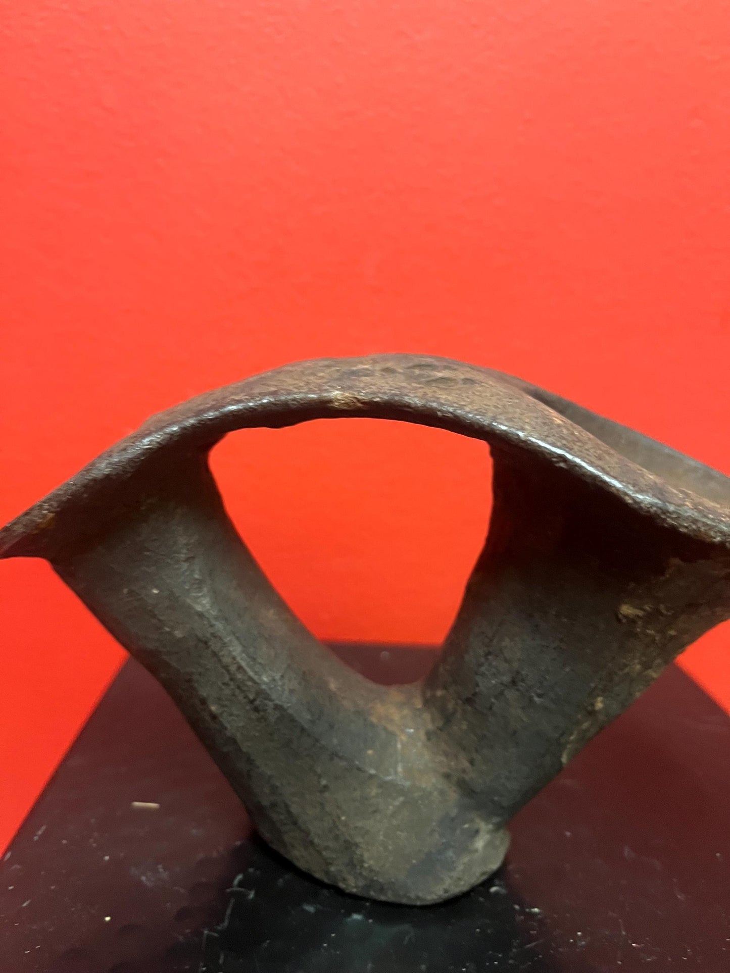 Very rare north African antique tribal terra-cotta clay pipe 6 x 4 high approximately wonderful piece - see photos wow