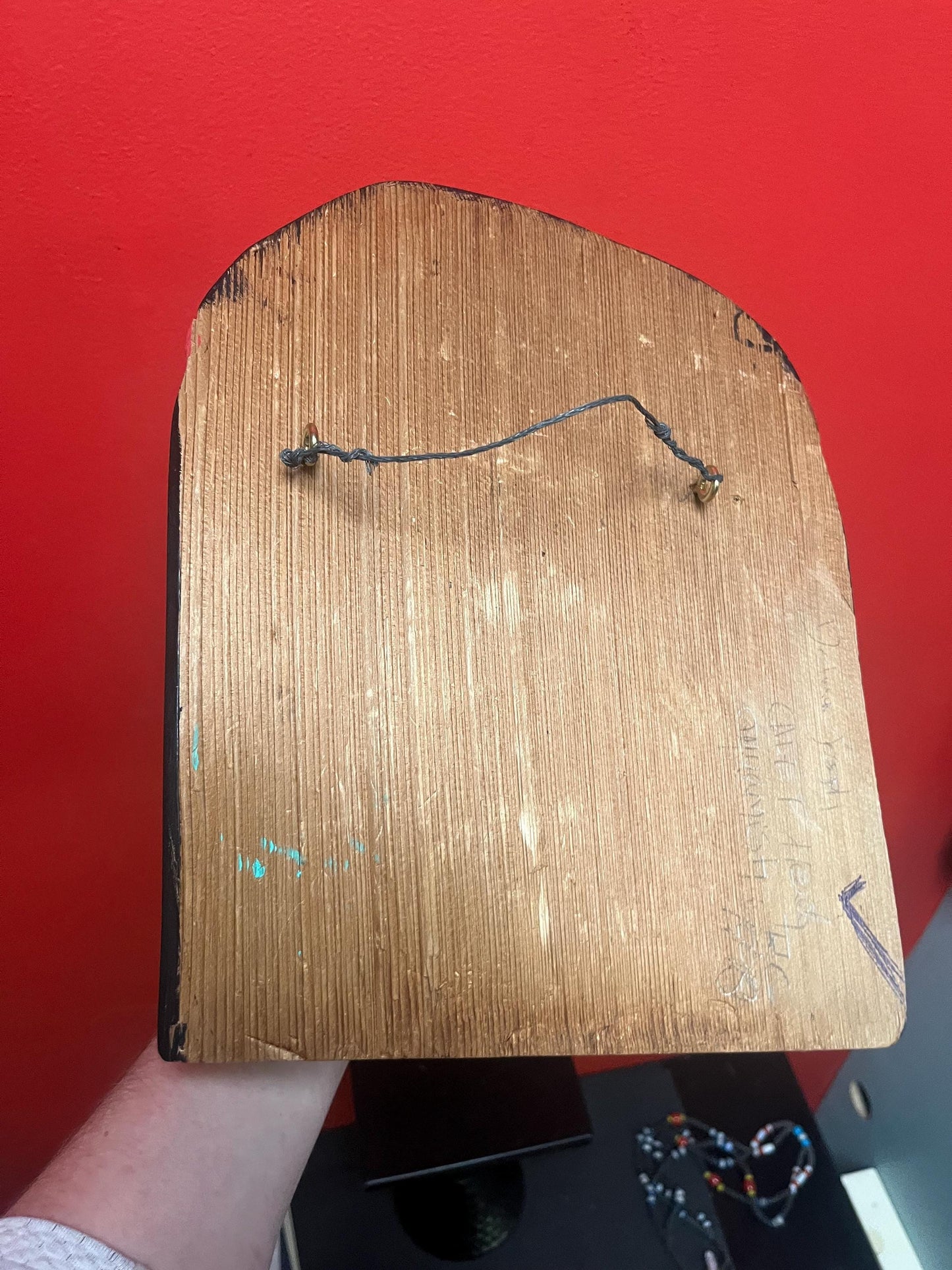 Beautiful indigenous First Nations pacific north West Coast art signed Darcy Joseph 12 by 4 inch thick mask of a chief -unbelievable value