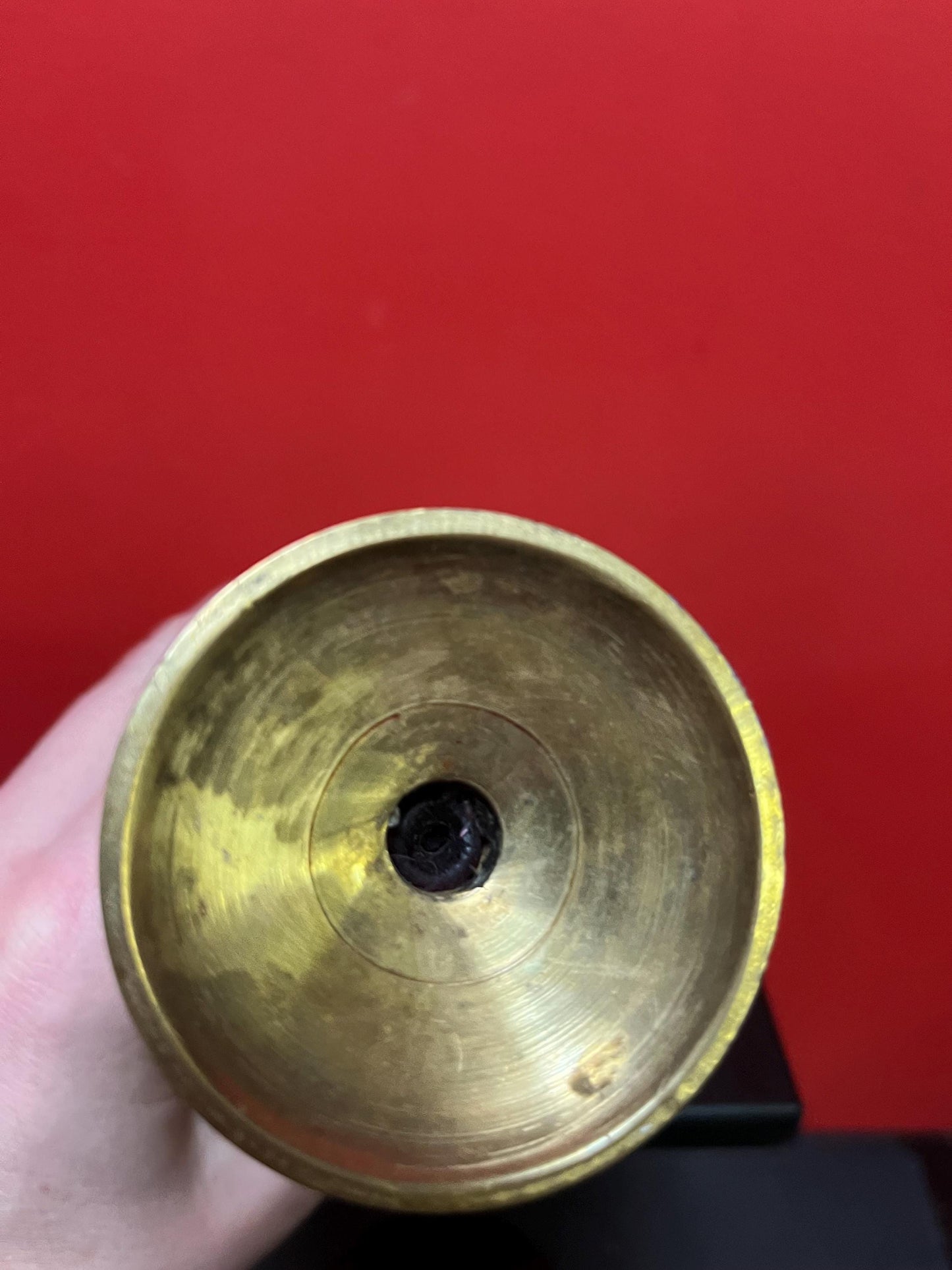 Heavy 7 inch Chinese brass candlestick great value