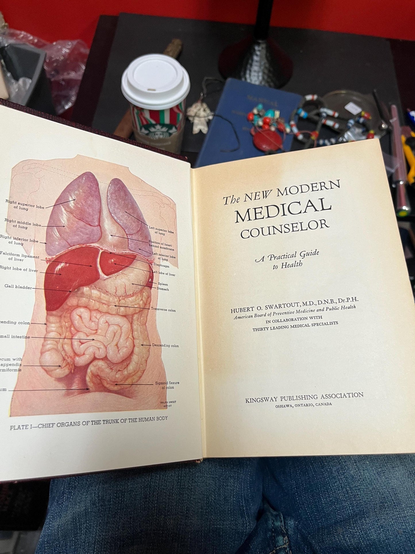 1954 modern medical counsellor book in good antique condition very cool information great gift