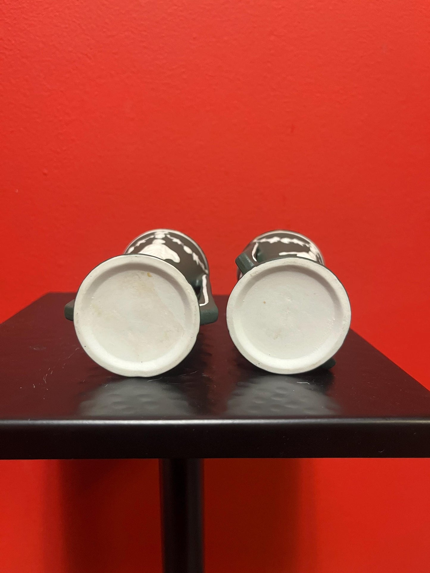 4 inch antique bisque vases beautiful pair great condition