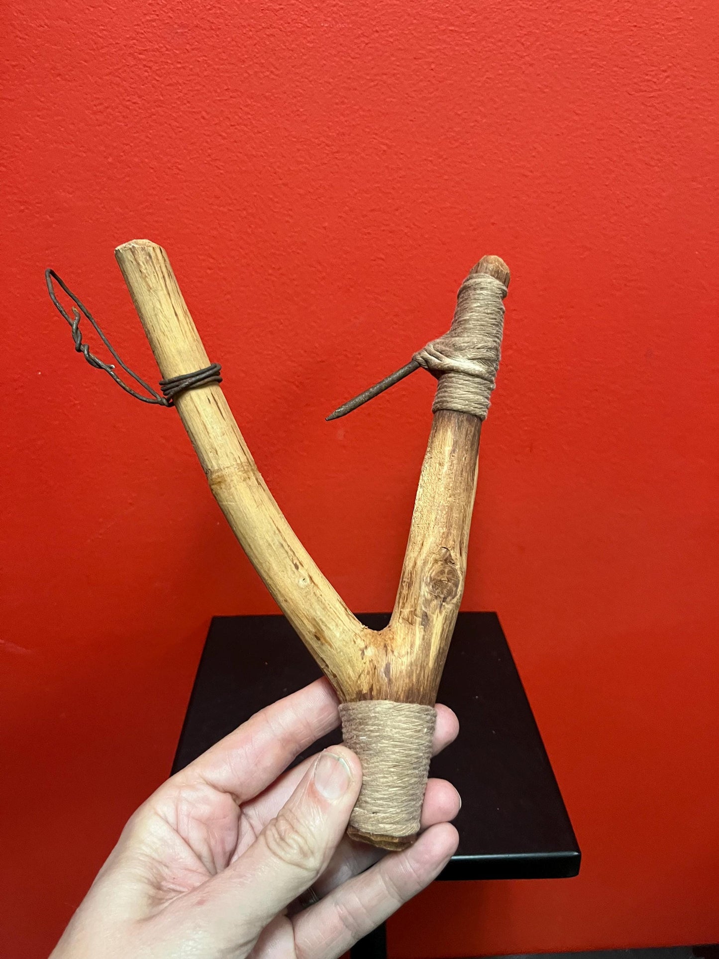 Very rare indigenous Canadian First Nations halibut hook 19th century wonderful condition crazy cool - 9 inch long - wow