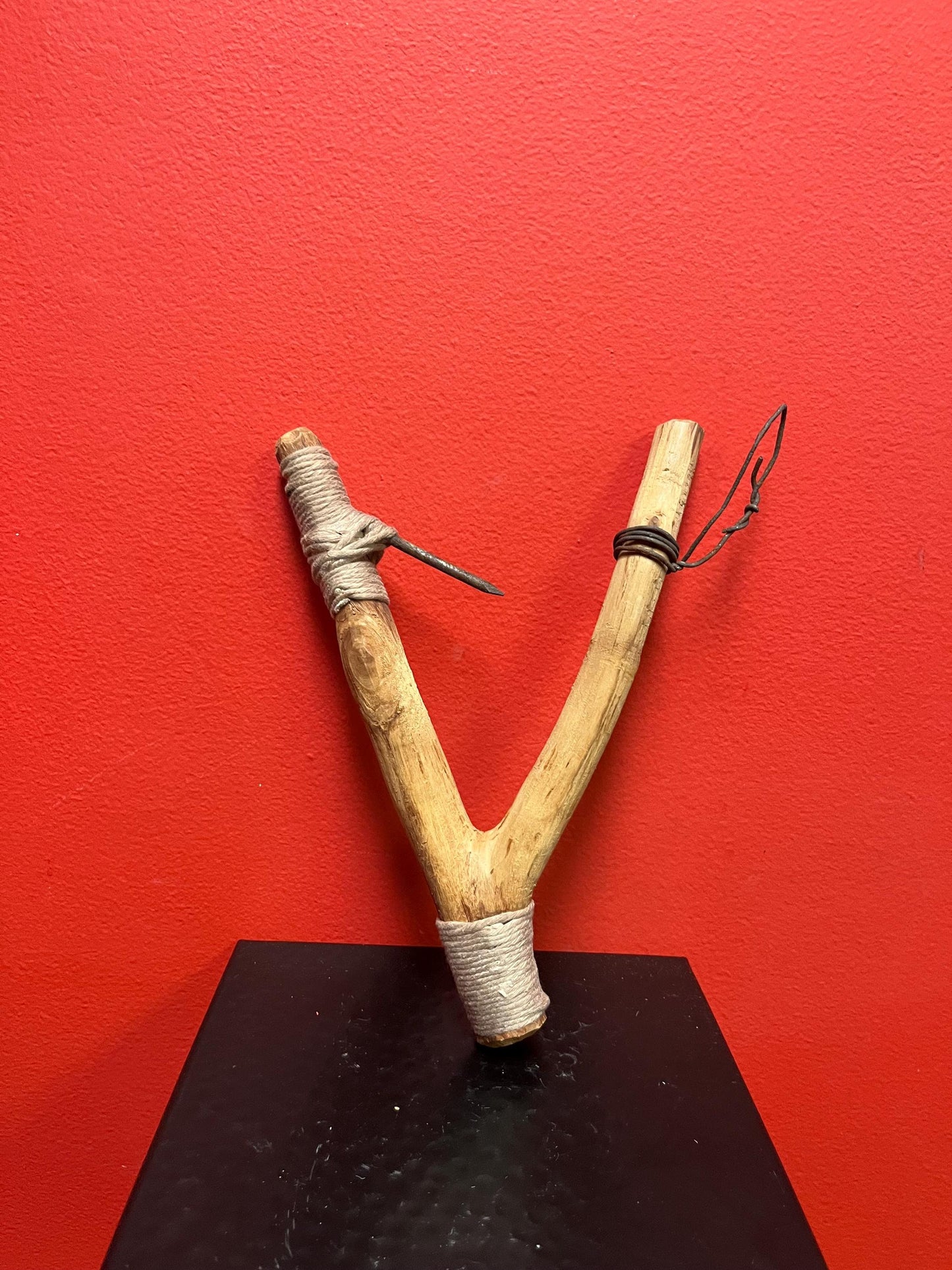 Very rare indigenous Canadian First Nations halibut hook 19th century wonderful condition crazy cool - 9 inch long - wow