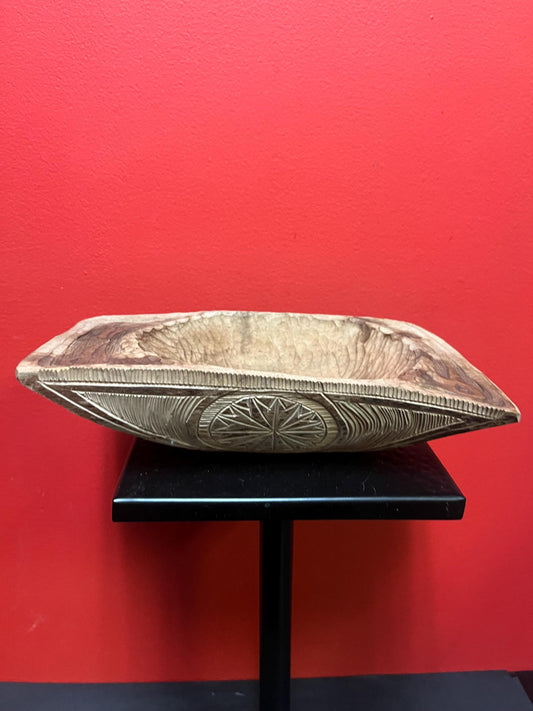 Indigenous artifact amazing 10 x 6 x 3 high north West Coast indigenous 1886 grease bowl  museum quality  wow