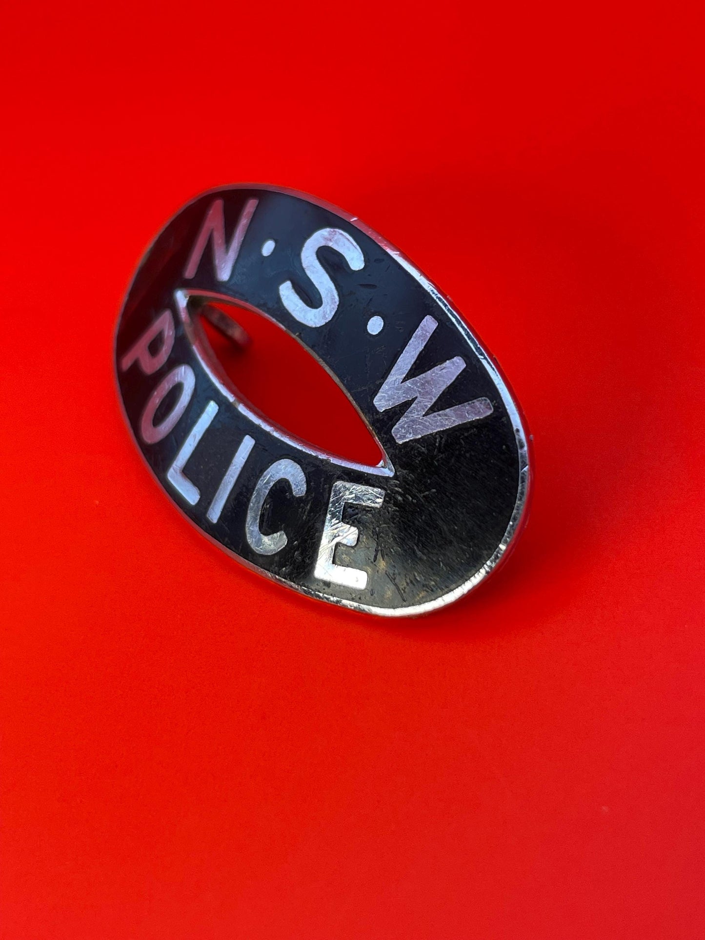 Cool Australian Police Buckle badge 2 x 1 in size