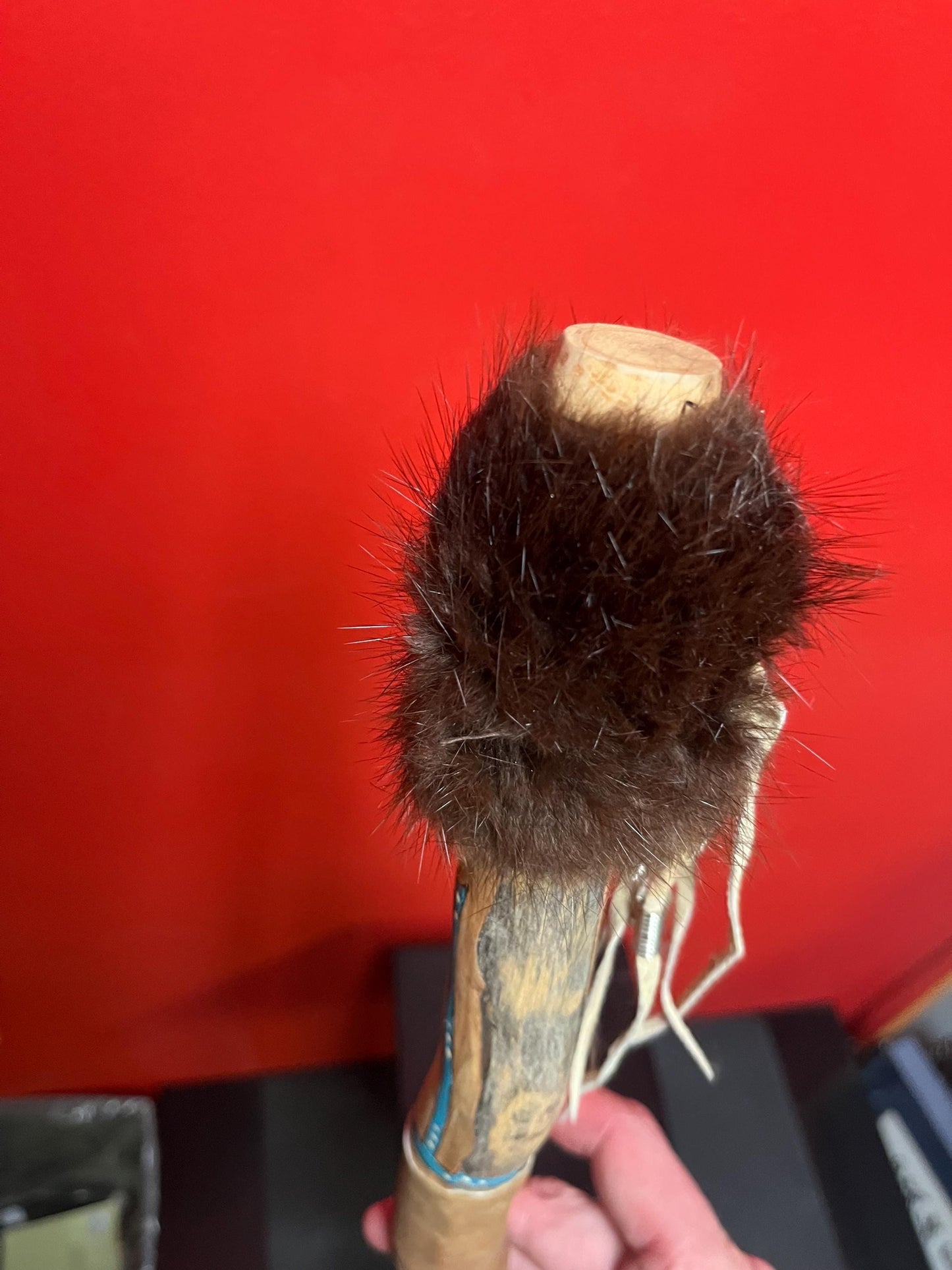 Lovely Indigenous 13 inch rattle with great sound