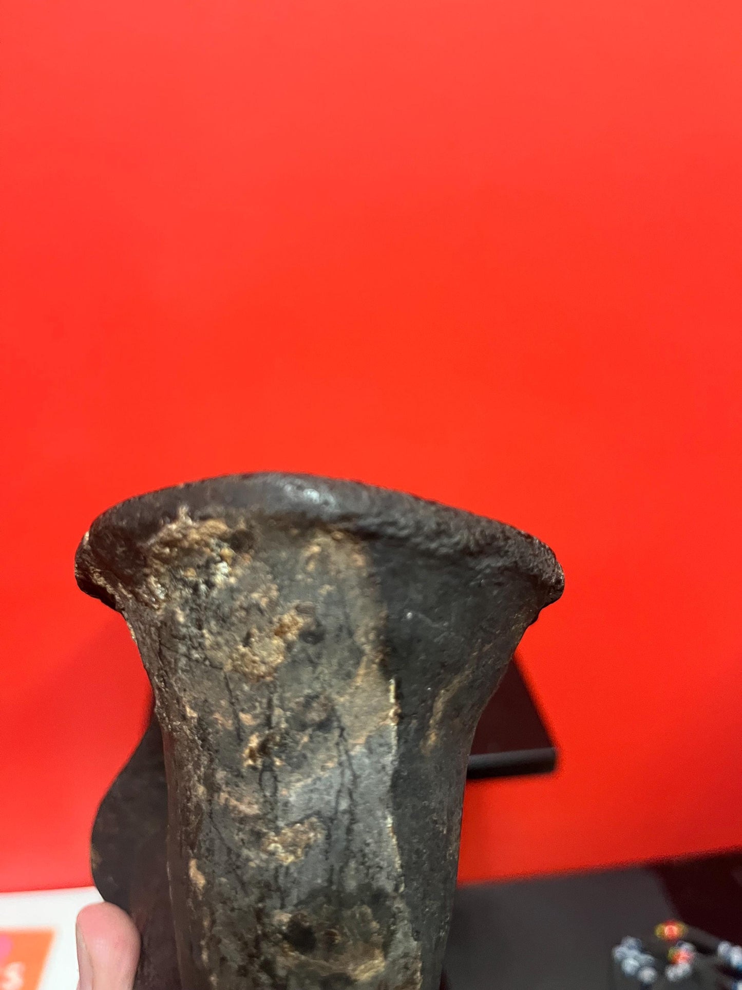 Very rare north African antique tribal terra-cotta clay pipe 6 x 4 high approximately wonderful piece - see photos wow