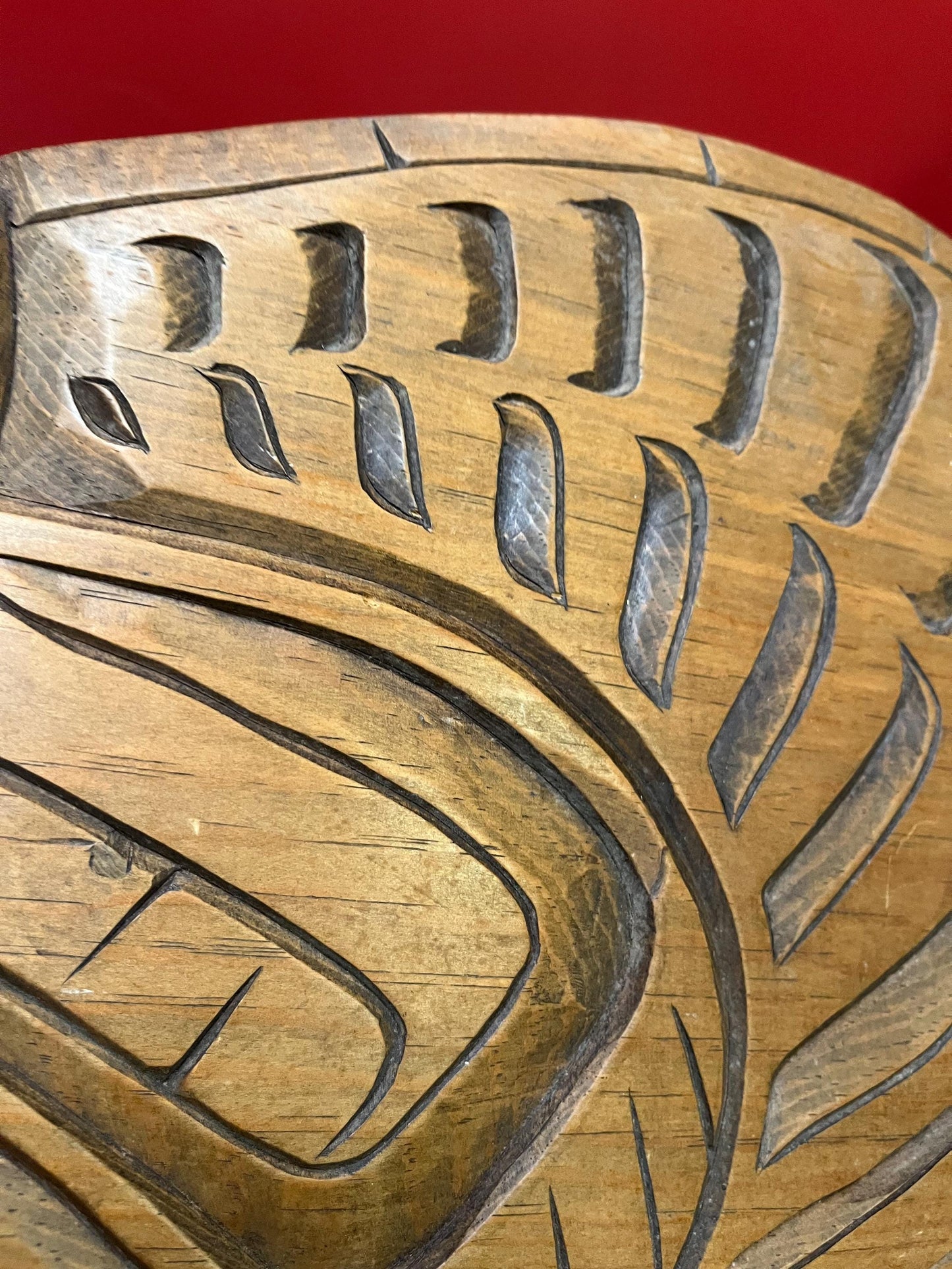 Lovely indigenous first nation pacific north West Coast Albert Bruce 23 x 12 salmon plaque in cedar  great detail  ready to hang