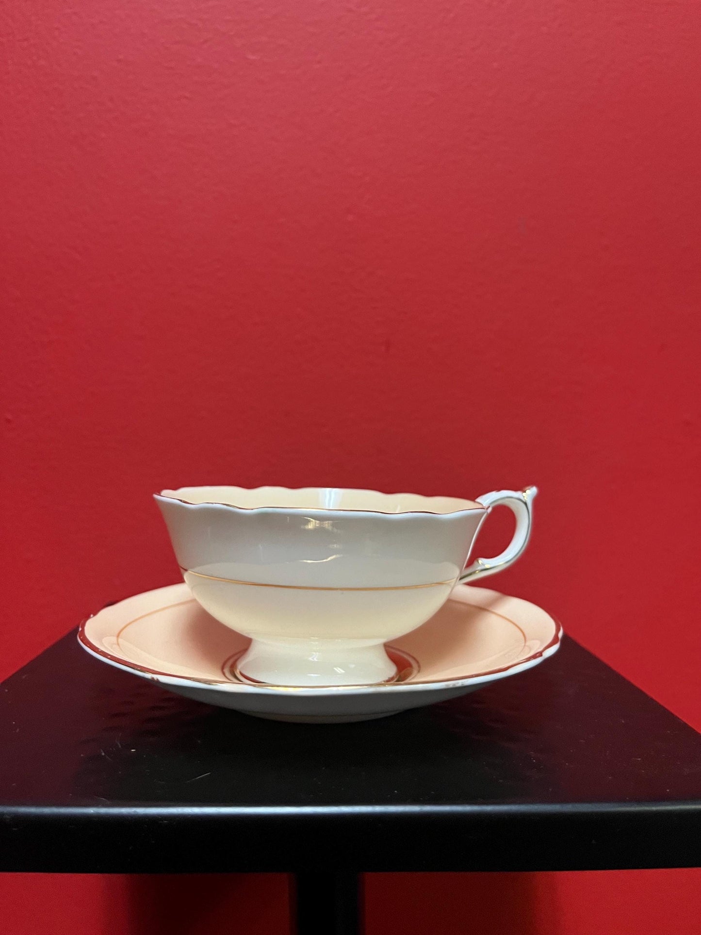 Absolutely gorgeous, antique paragon, double head cup and saucer in total mint condition wonderful piece