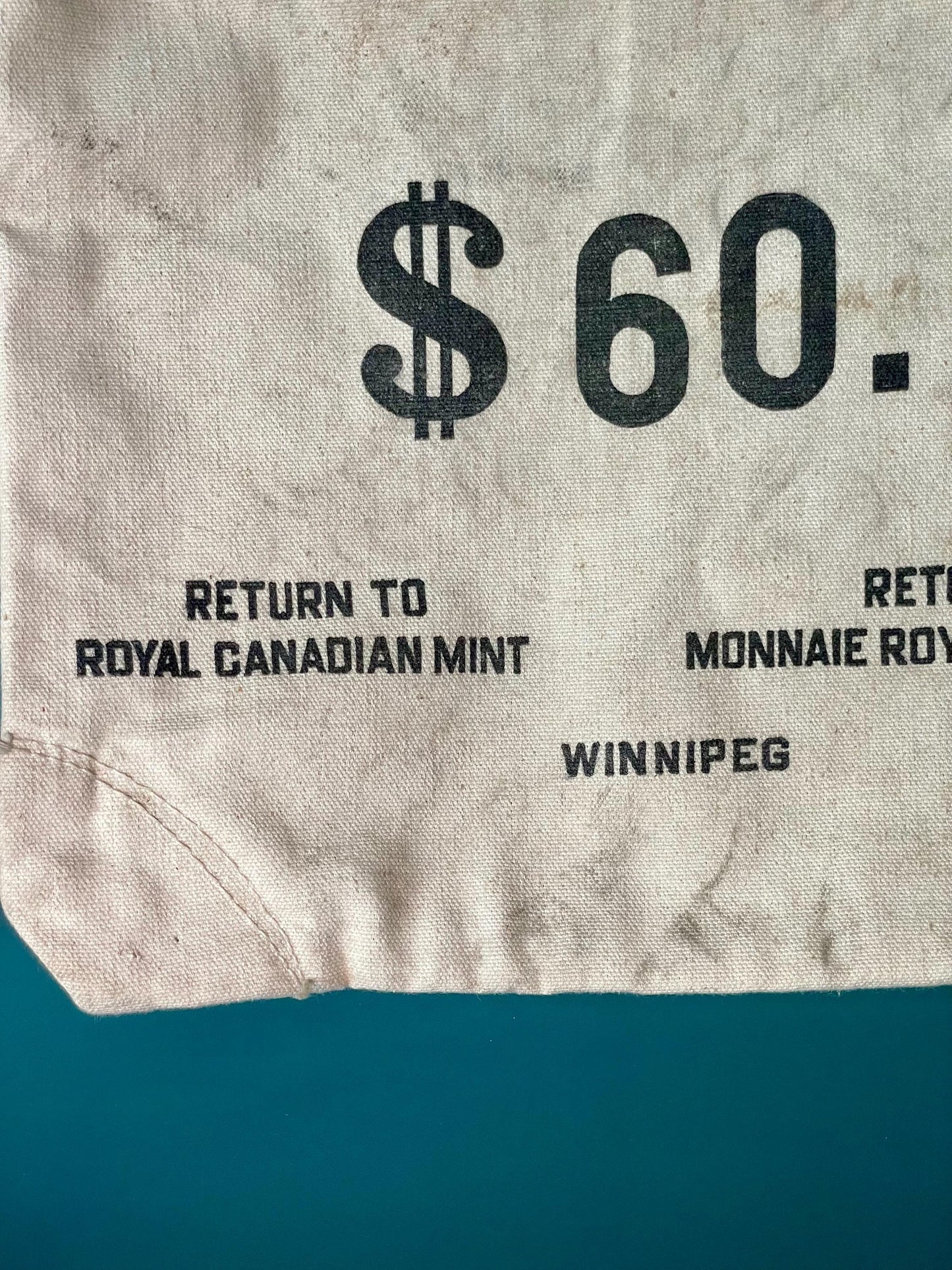 Vintage Royal Canadian Mint Canvas Bag