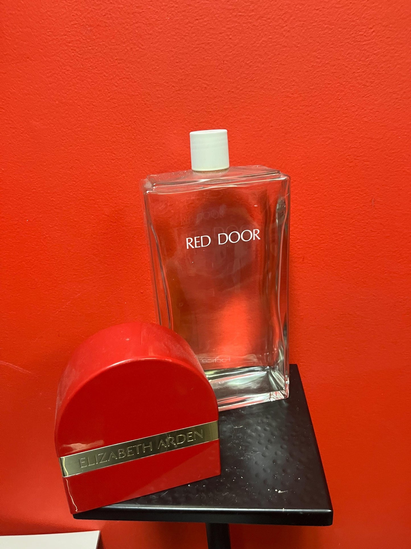 13 inch tall stunning Elizabeth Arden red door salesman sample perfume bottle  wow
