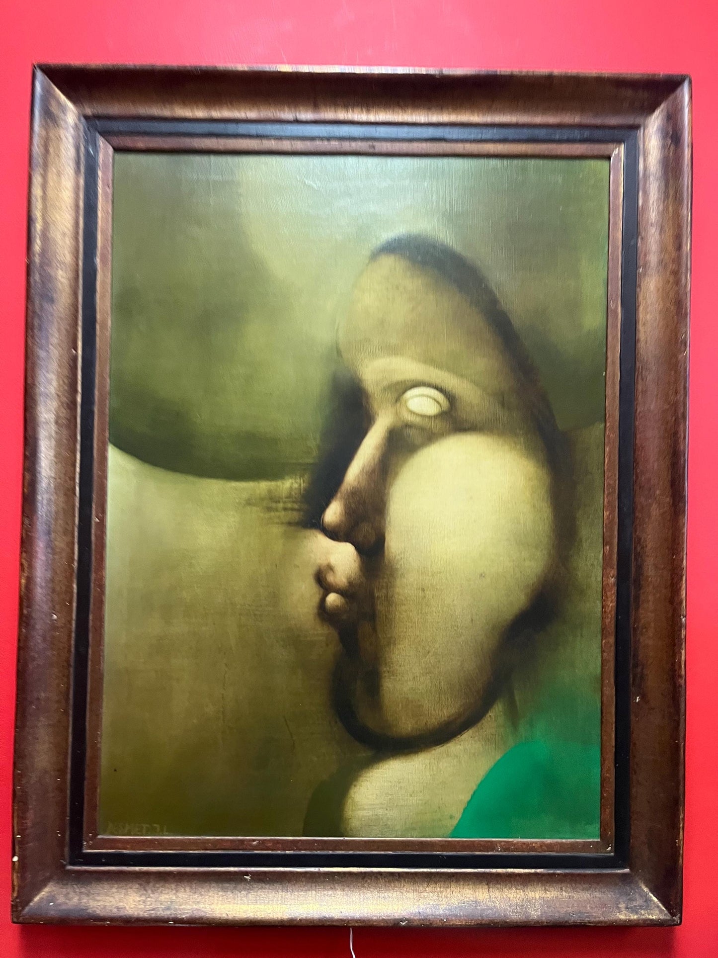 Stunning Belgium 34 x 27“ framed painting by JL DESMET 1974 wonderful detail and listed artist professionally framed wow