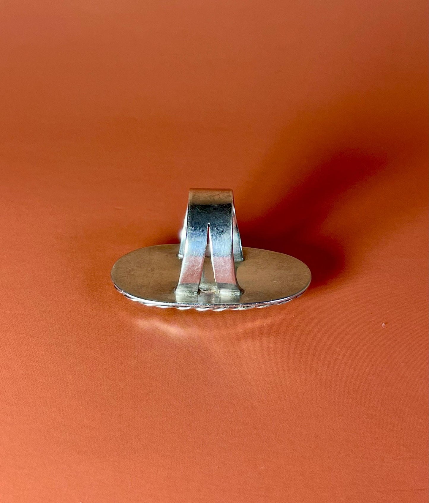 Navajo untested Silver and Turquoise Ring Size 5