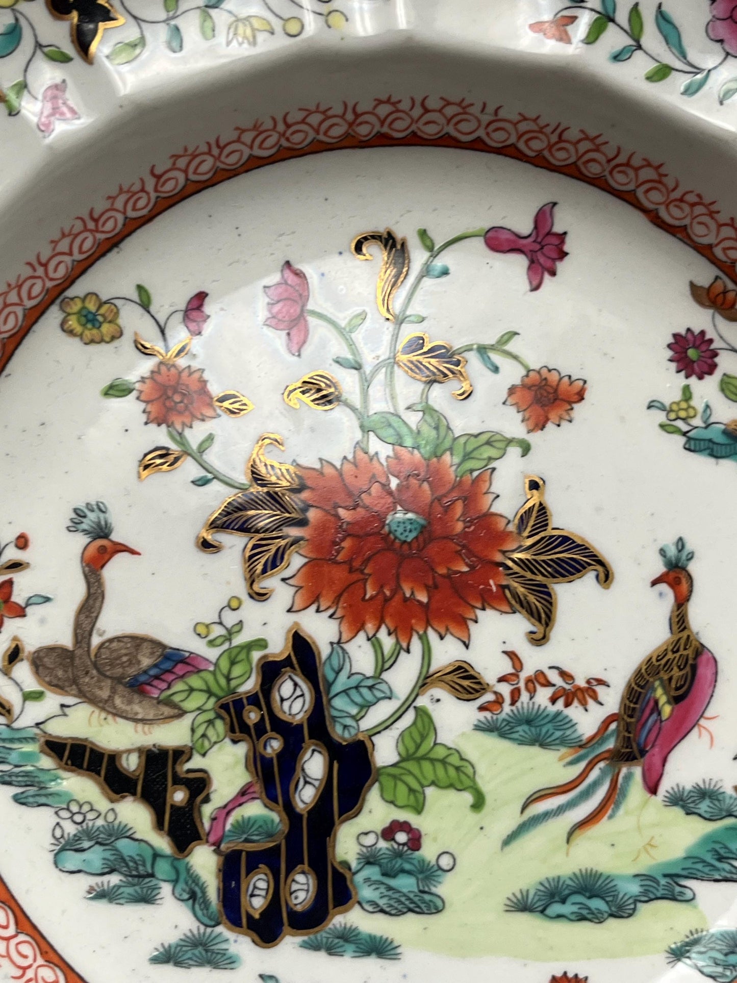 Stunning antique Staffordshire CJ Mason plate in mint condition 1813 to 1820 Fabulous decoration